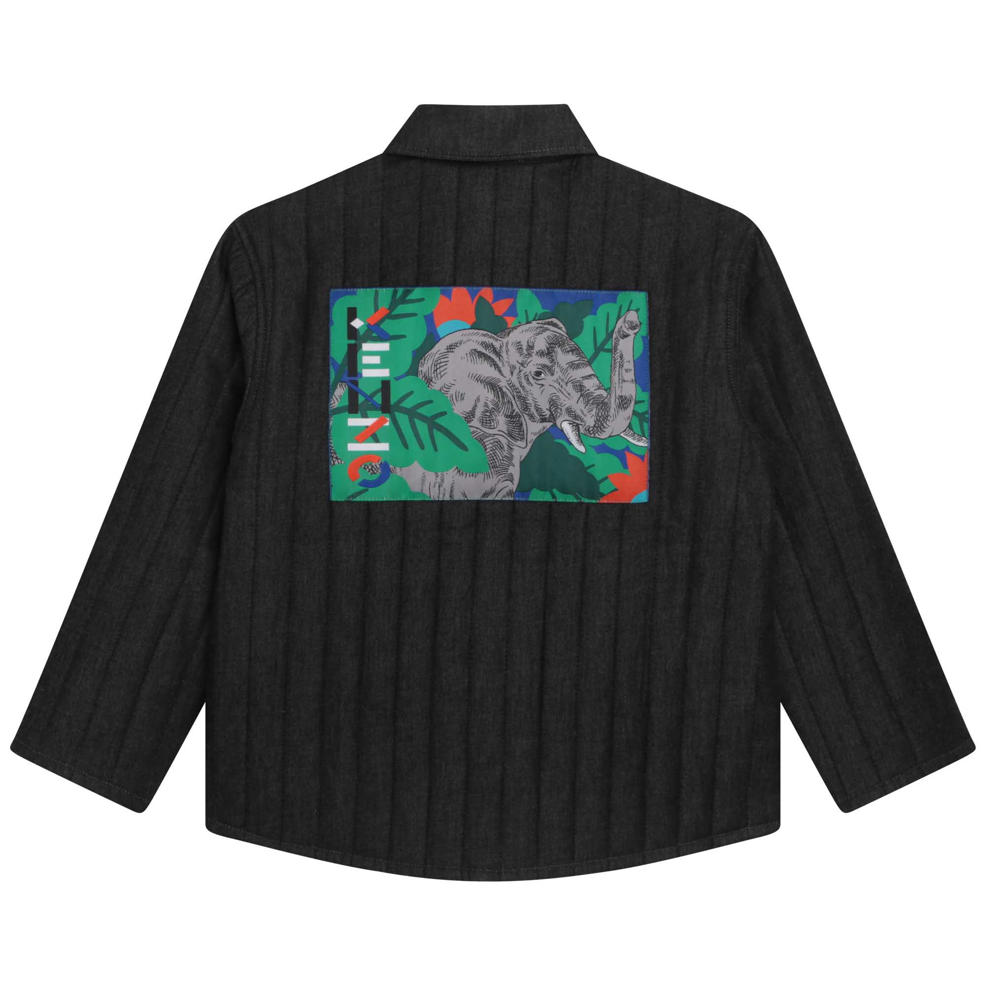 Quilted denim jacket KENZO KIDS for BOY