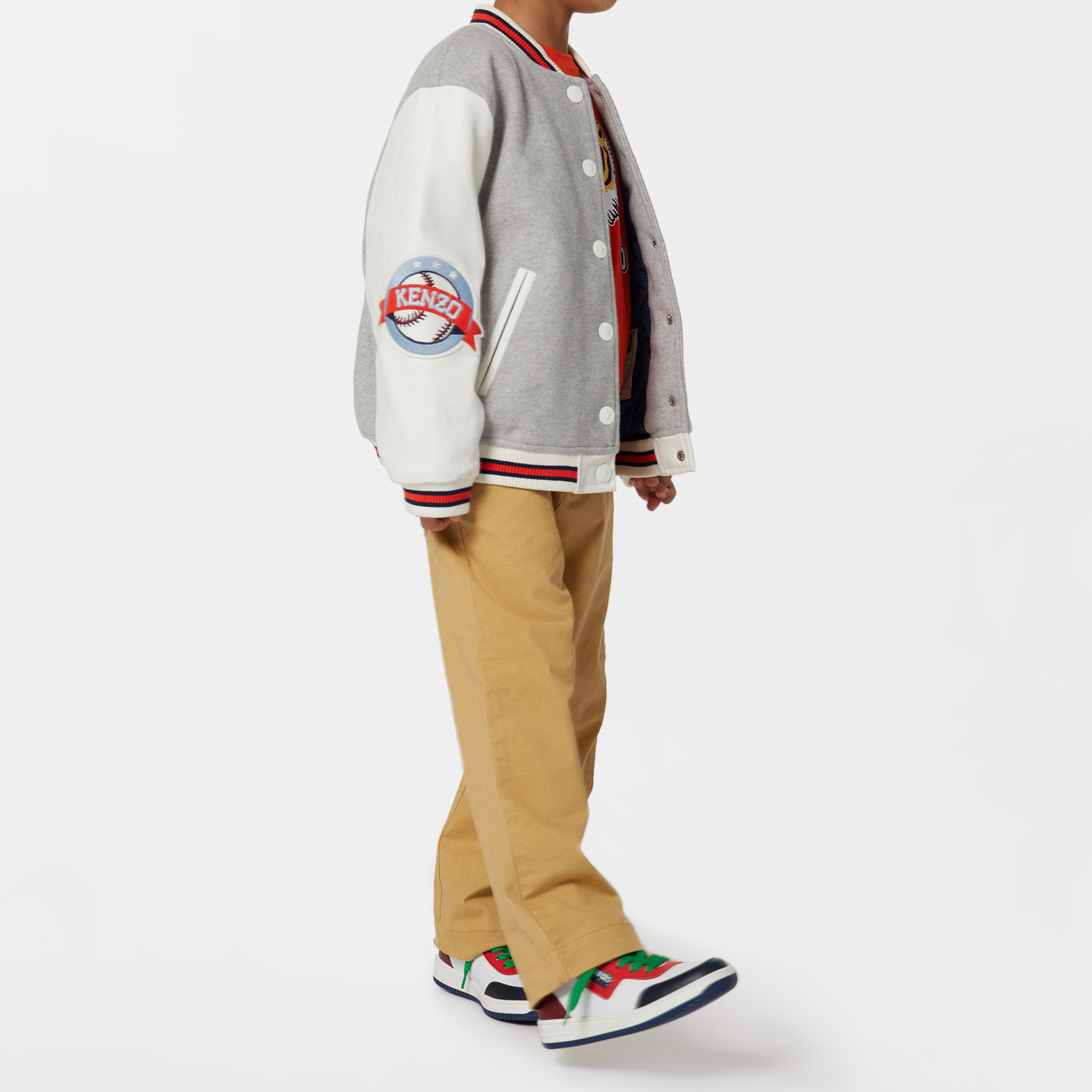 Bomber bimatière avec badges KENZO KIDS pour GARCON