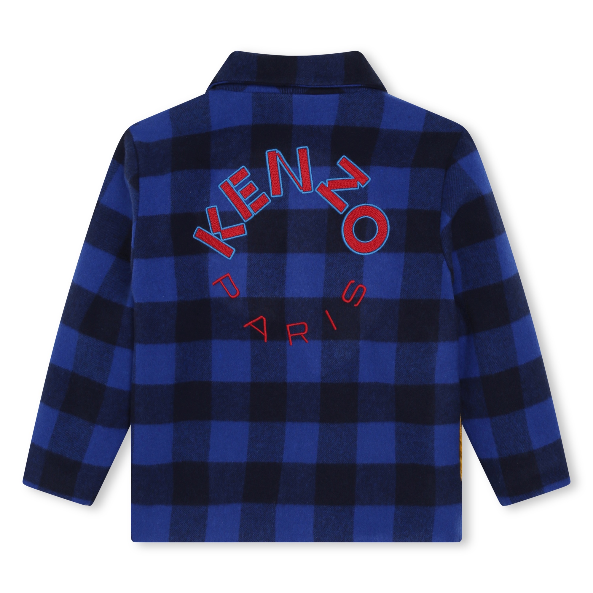 Embroidered plaid jacket KENZO KIDS for BOY