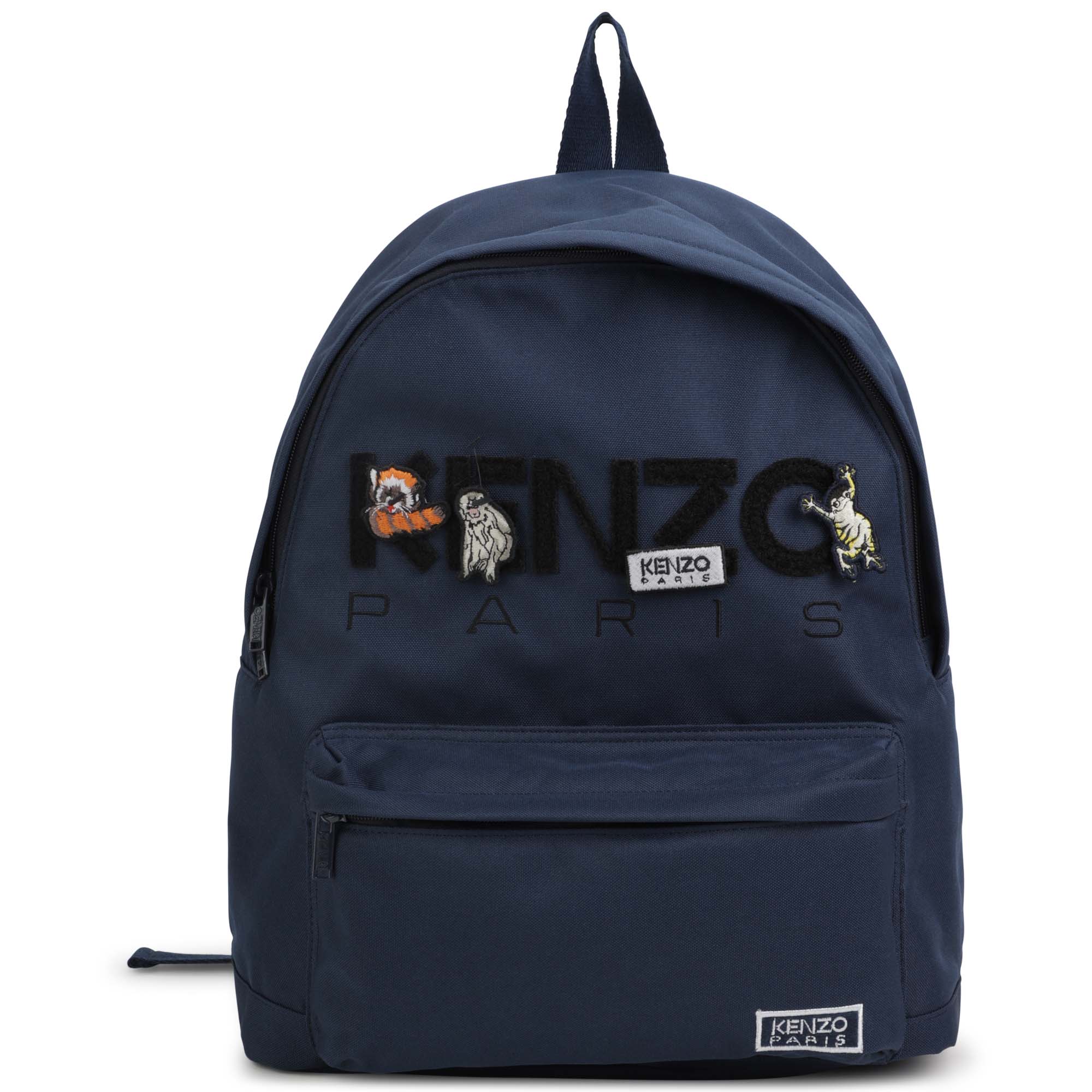 Canvas backpack with badges KENZO KIDS for UNISEX