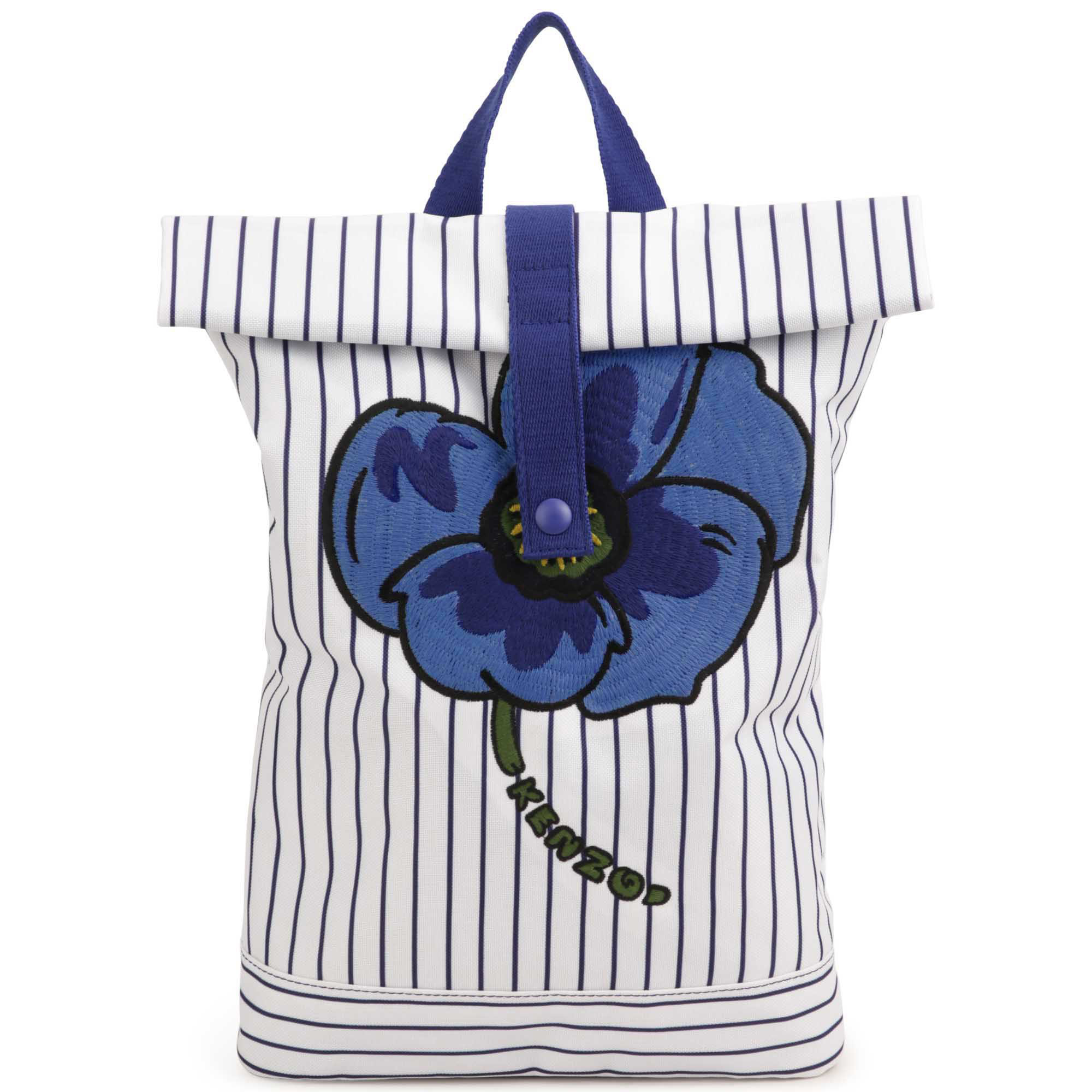 Sac à dos toile rayée brodée KENZO KIDS pour UNISEXE