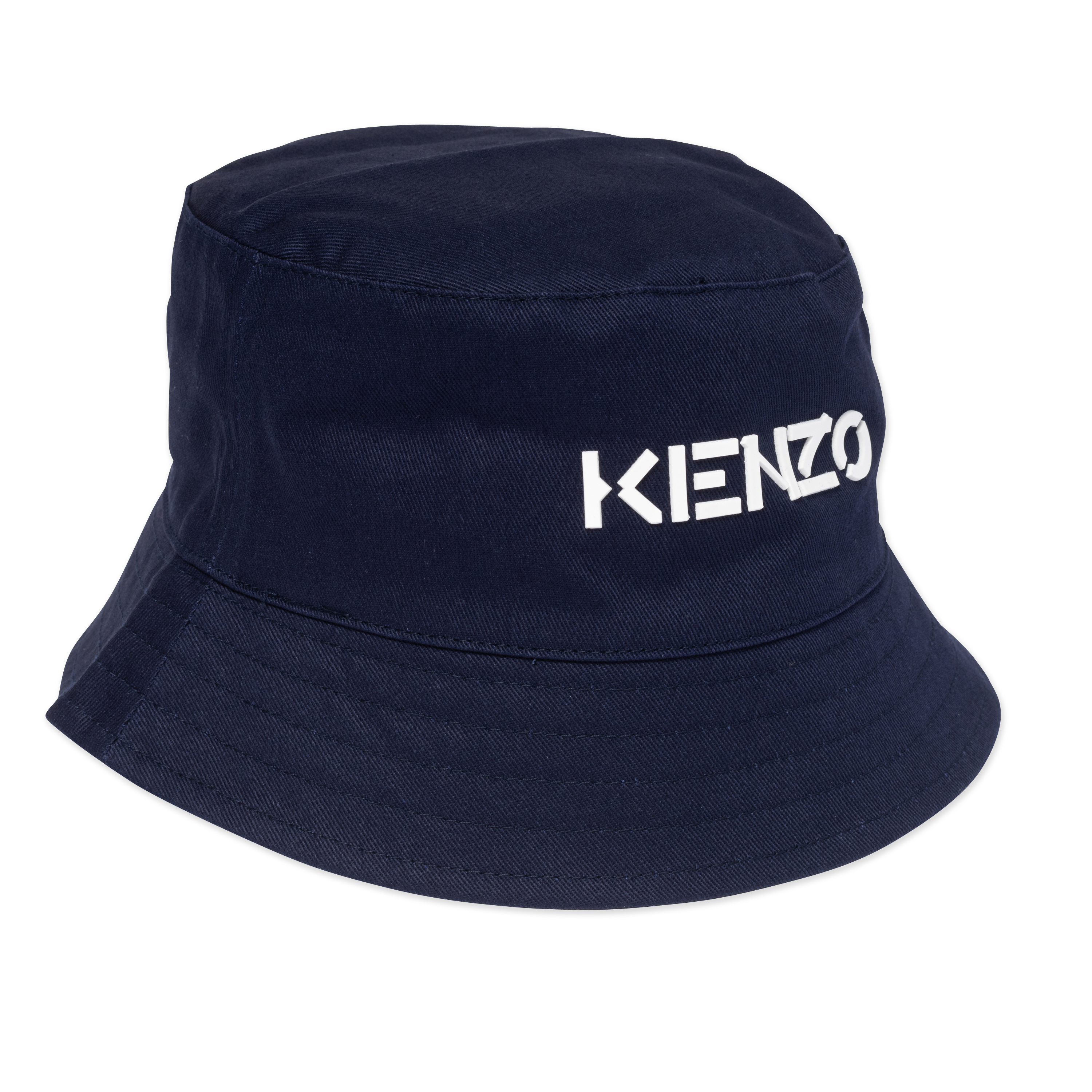 Cotton sun hat with logo KENZO KIDS for UNISEX
