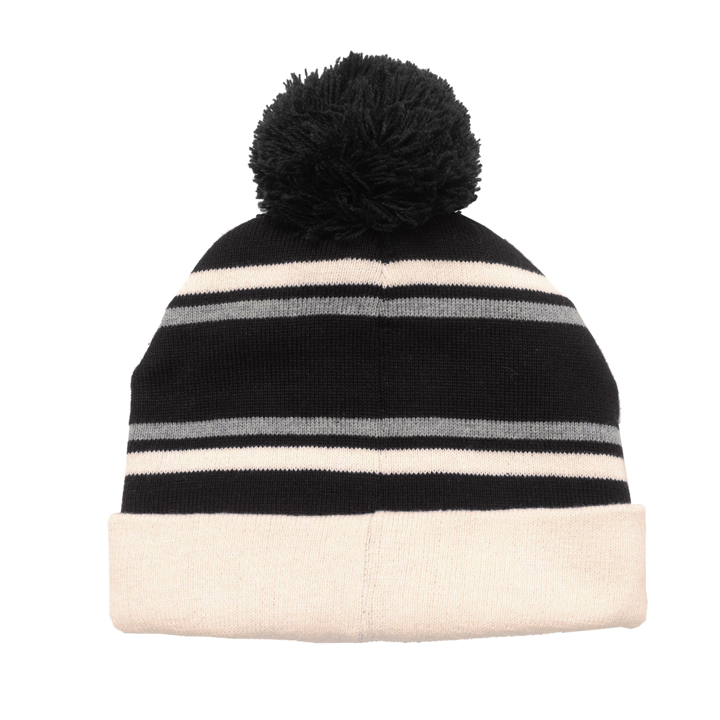 Cotton hat with pompom KENZO KIDS for UNISEX