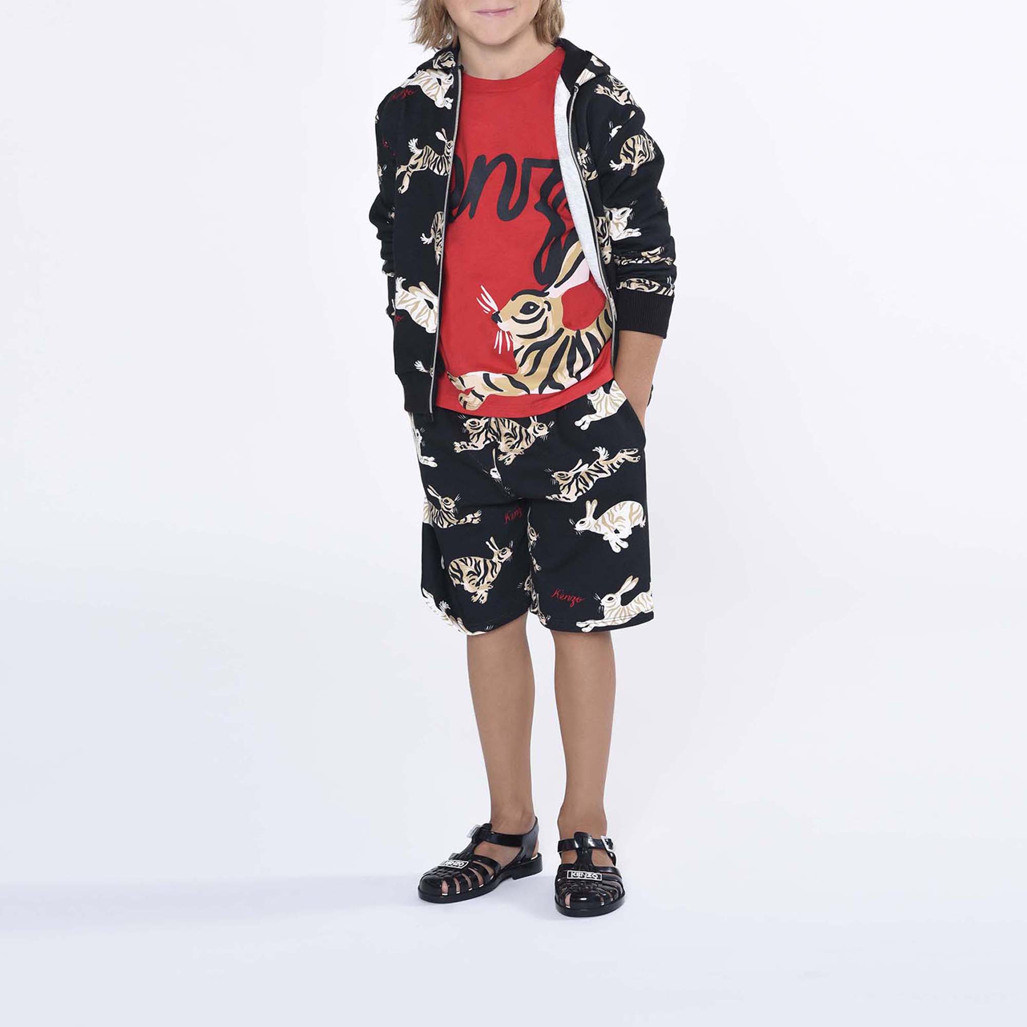 Bonnet en coton et cachemire KENZO KIDS pour UNISEXE