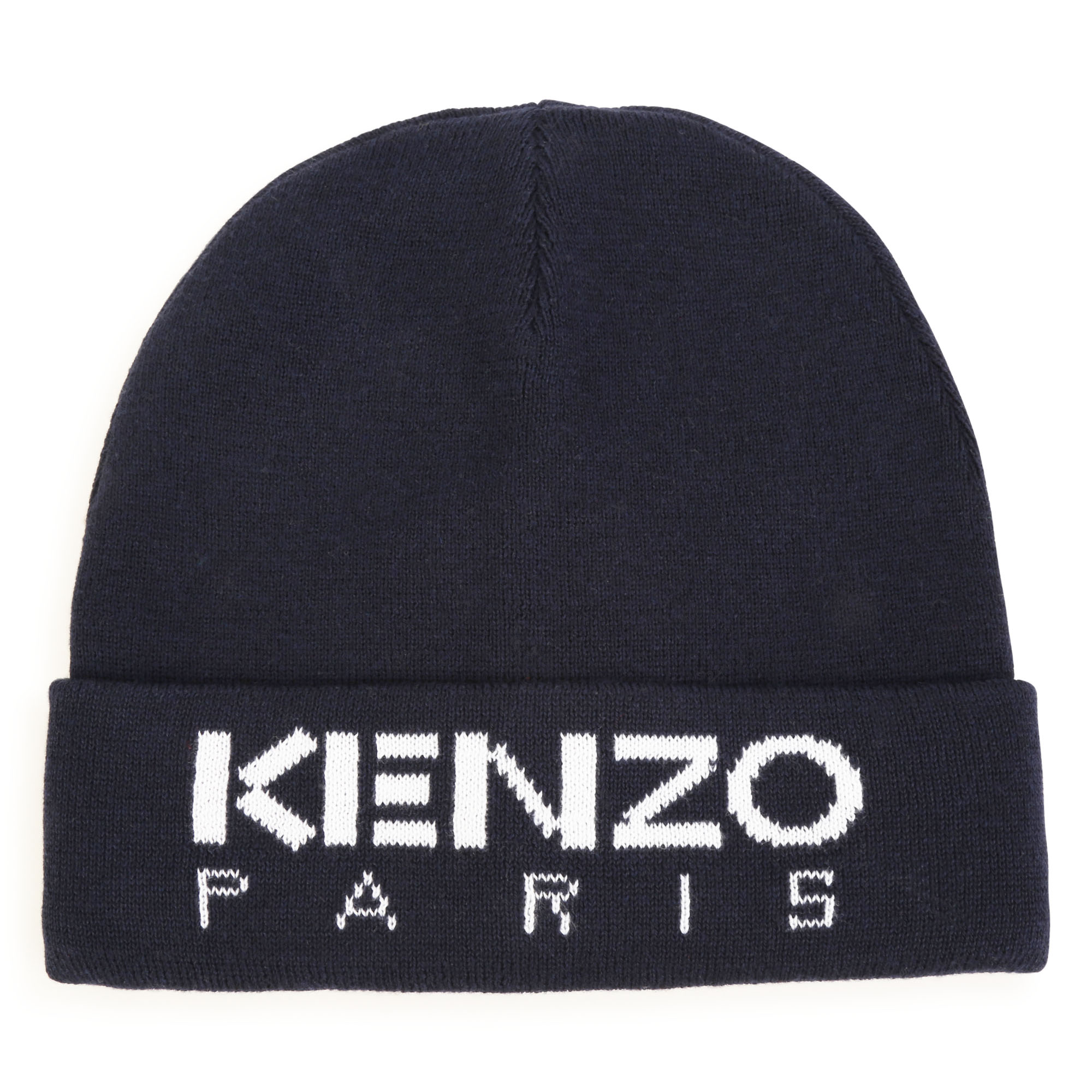kenzo kids bonnet en tricot avec jacquard unisexe t1 bleu