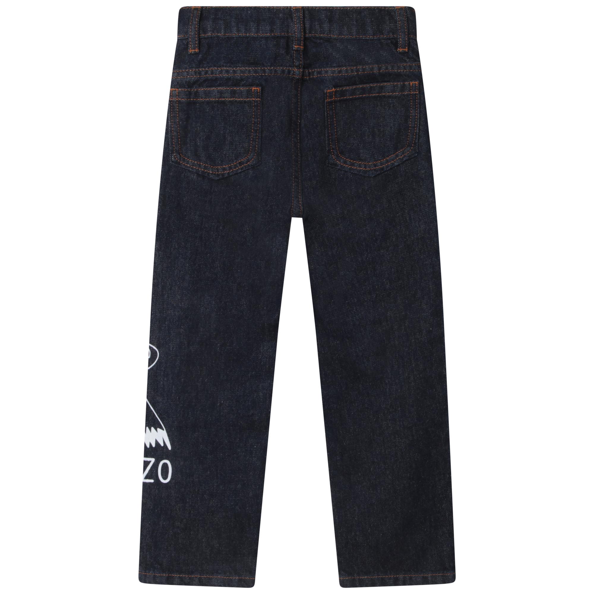 Jeans in cotone con stampa KENZO KIDS Per UNISEX