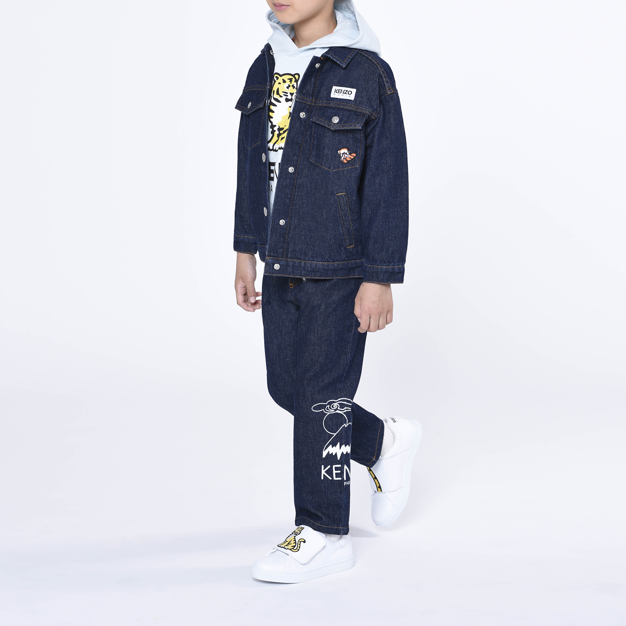 Baumwoll-Jeans mit Printmotiv KENZO KIDS Für UNISEX