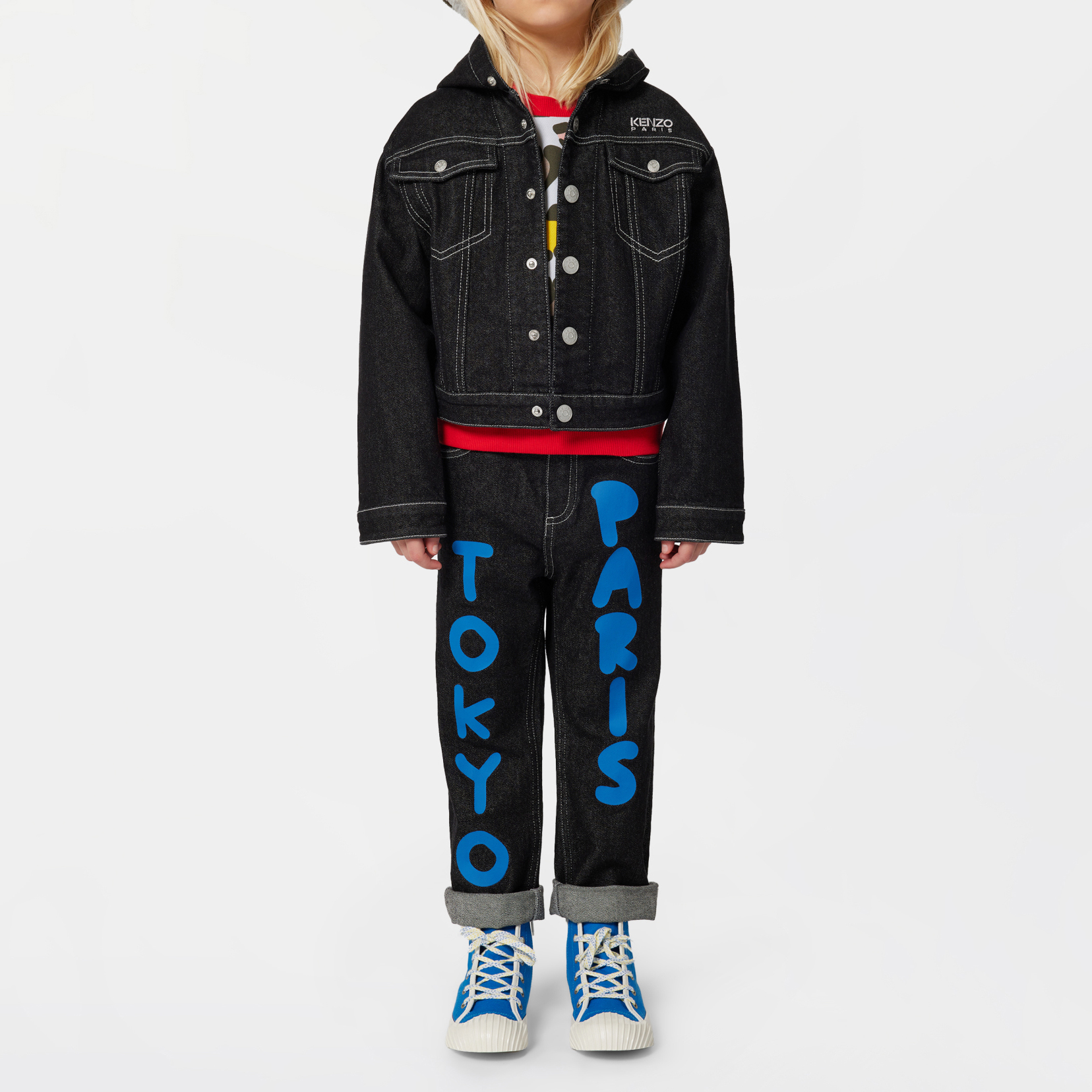 Stretch cotton jeans KENZO KIDS for UNISEX