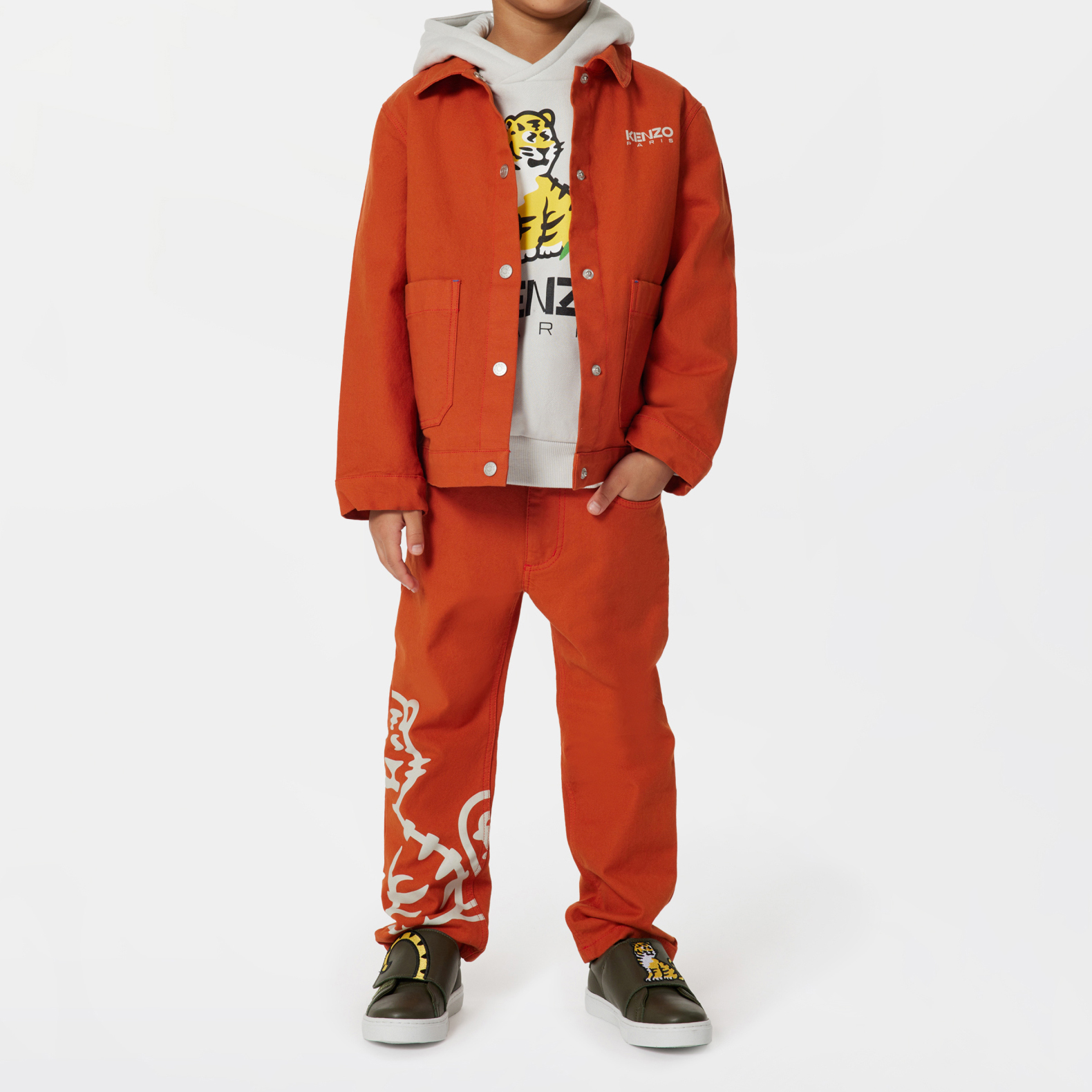 Cotton canvas jacket KENZO KIDS for UNISEX