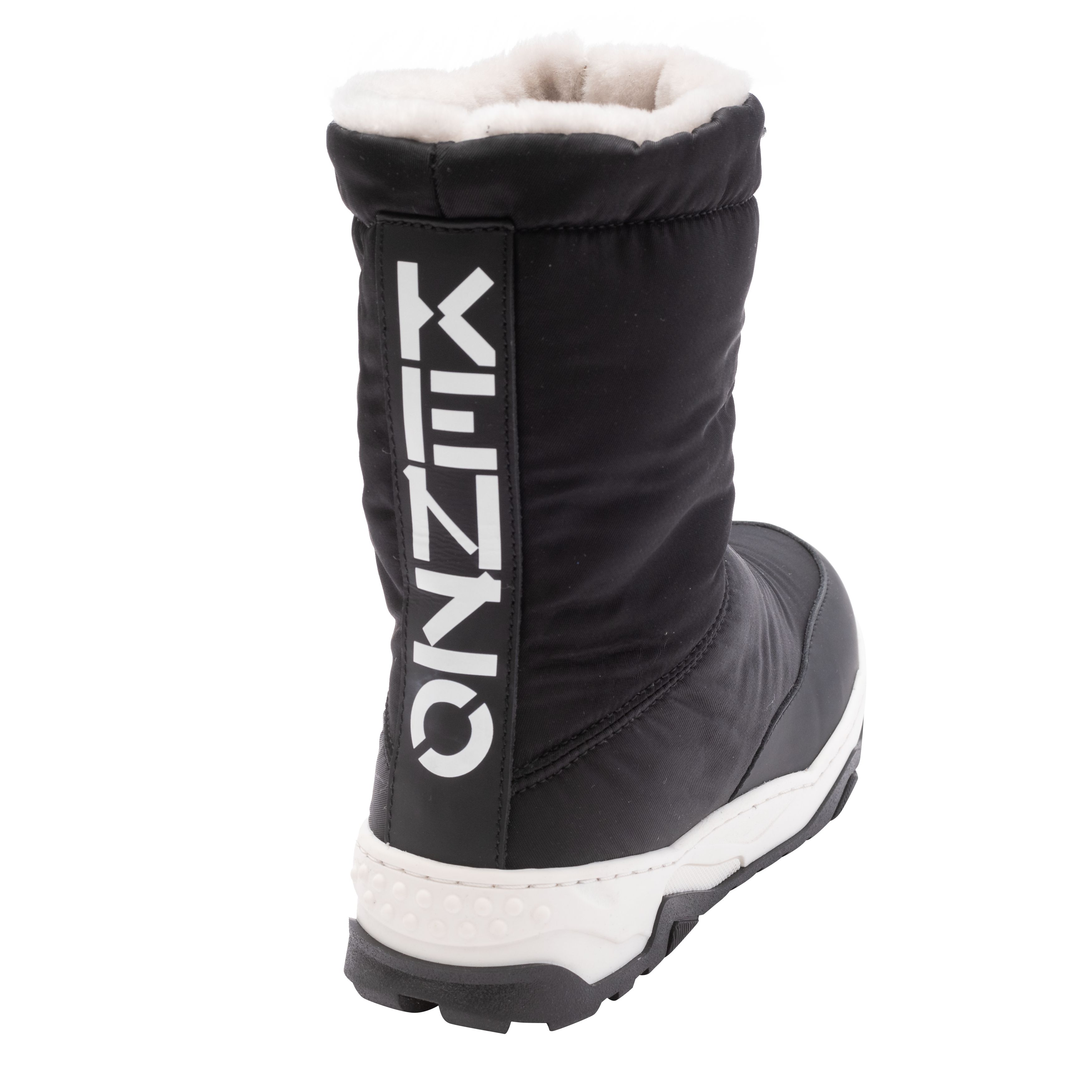 Fur boots with drawstring KENZO KIDS for UNISEX