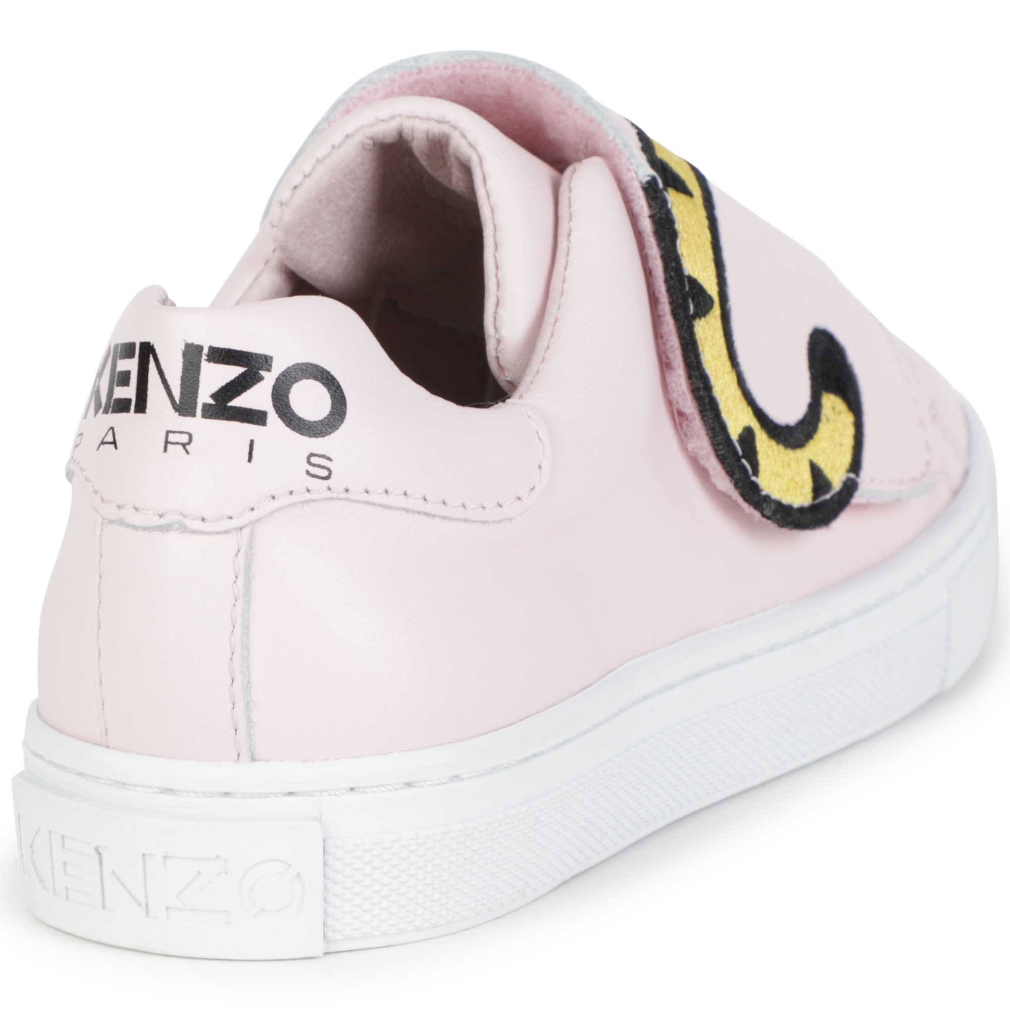 Sneakers in pelle con velcro KENZO KIDS Per UNISEX