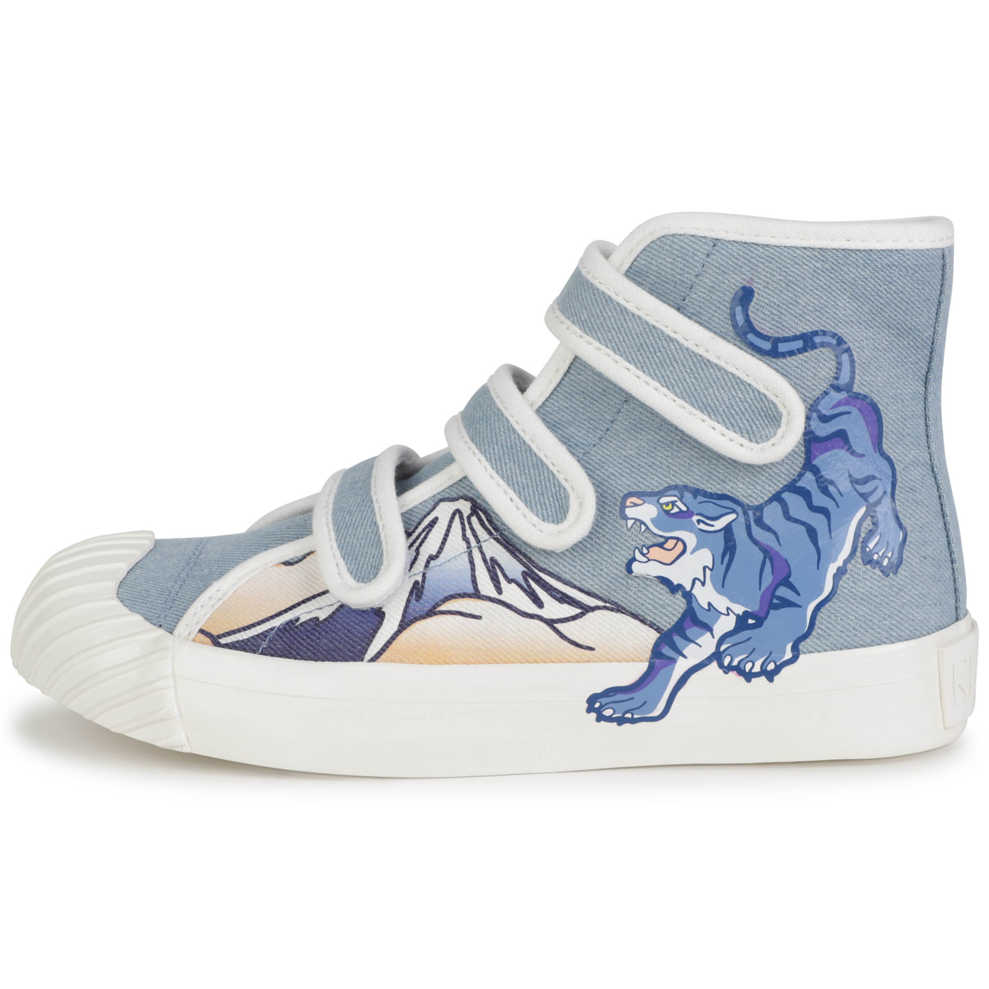 Hoge sneakers met klittenband KENZO KIDS Voor