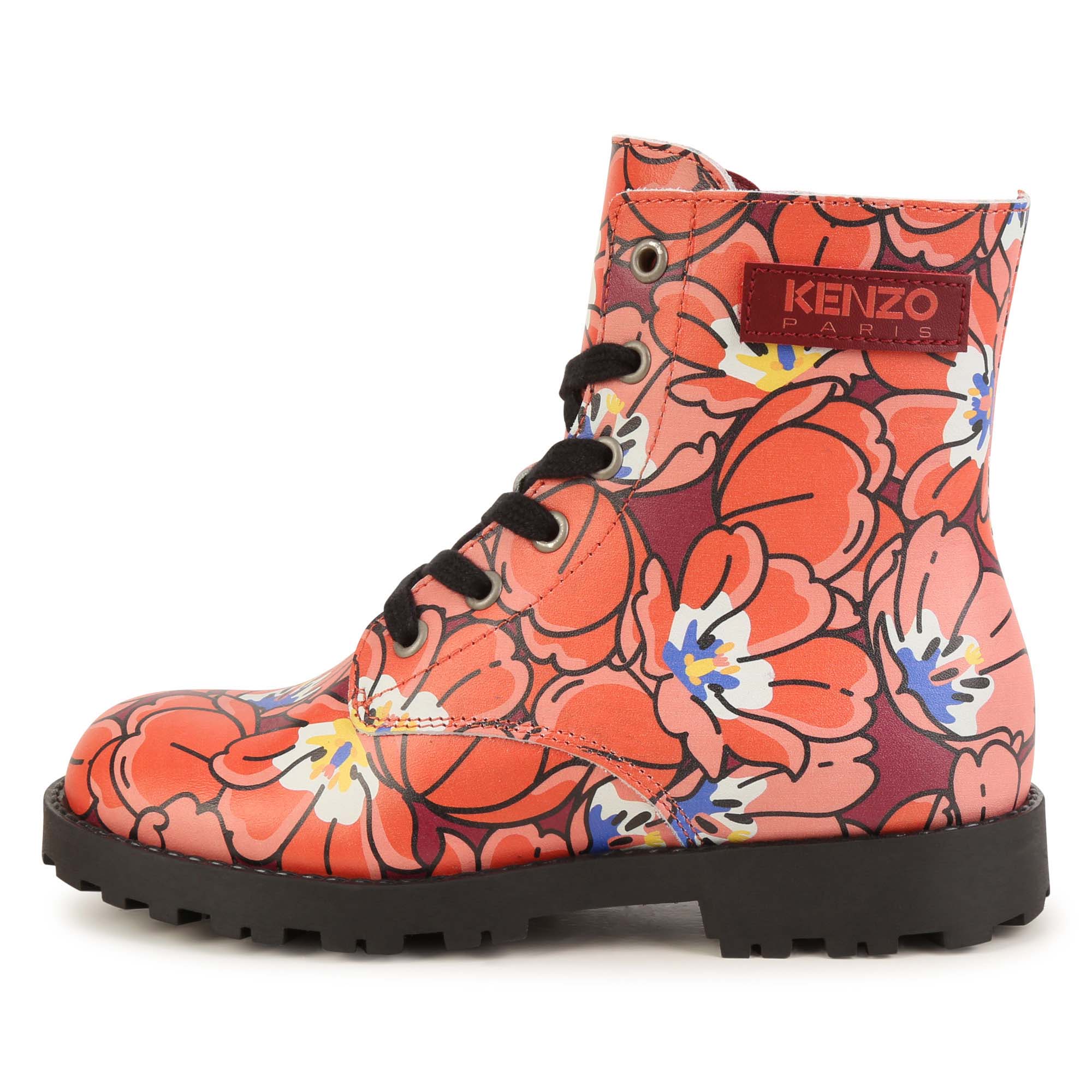 Lace-up leather boots KENZO KIDS for UNISEX