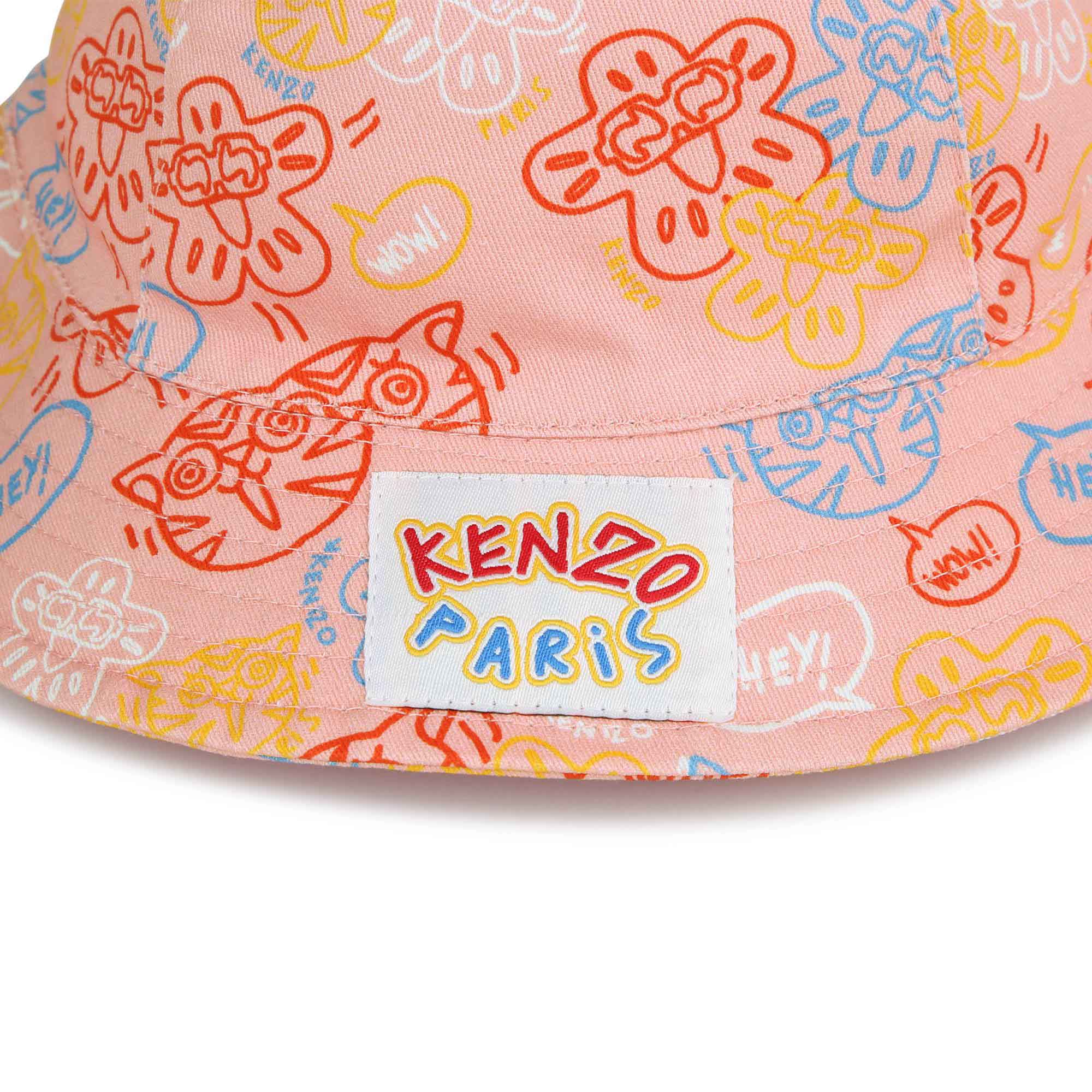 Cappello da pescatore stampato KENZO KIDS Per UNISEX