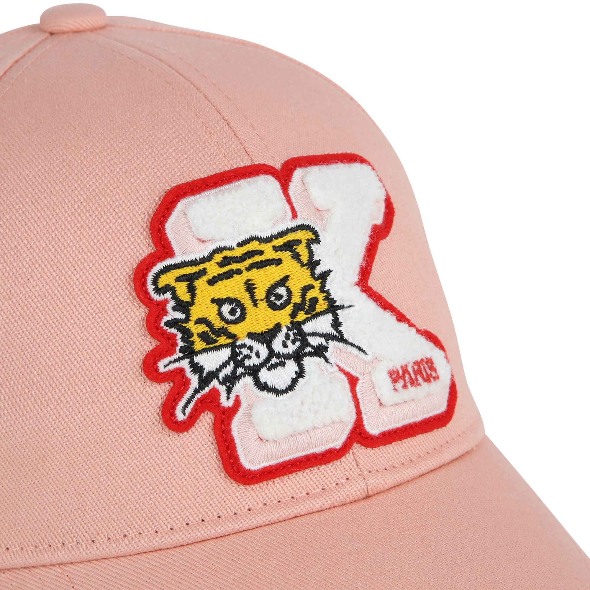 Cotton baseball cap with patch KENZO KIDS for GIRL