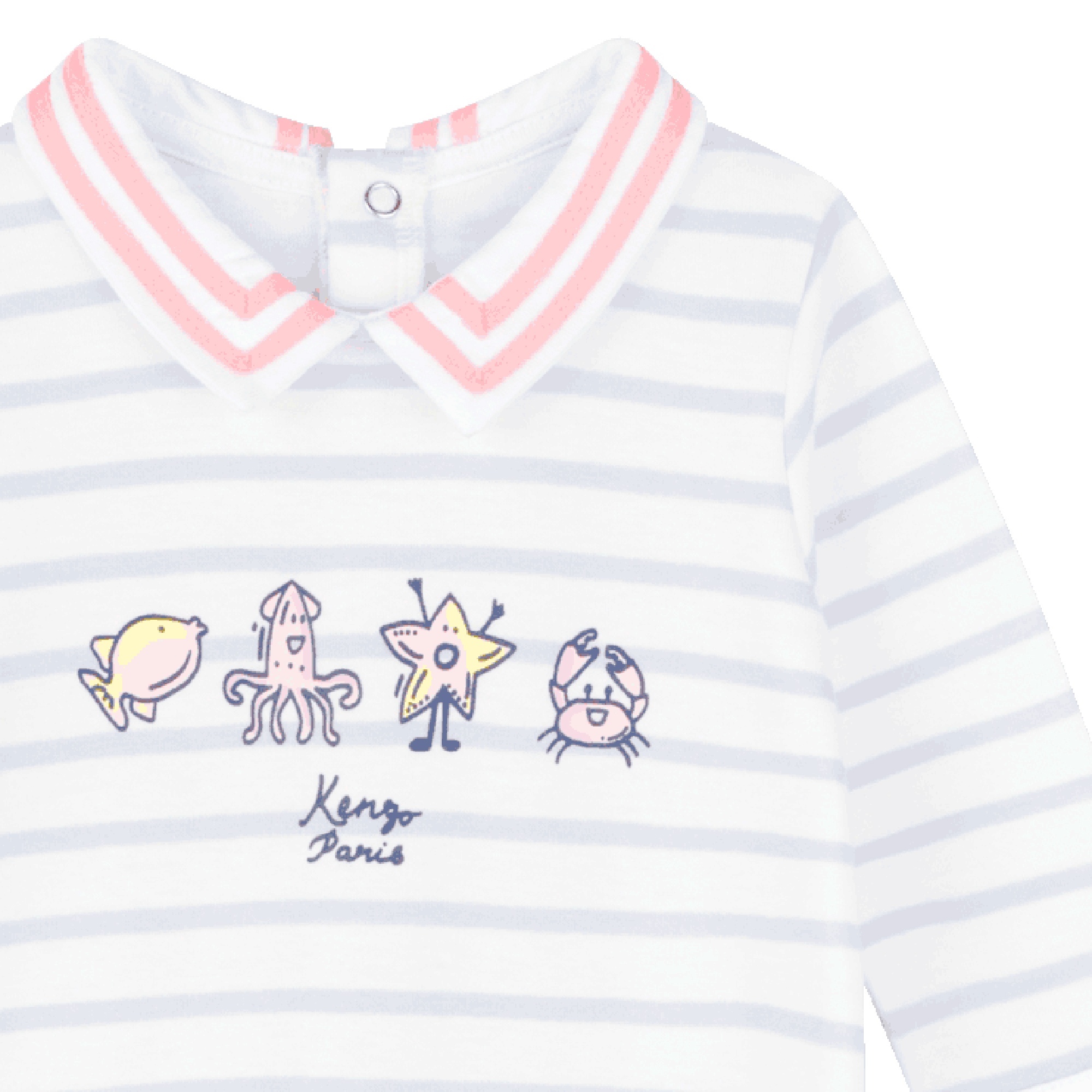 Striped pyjamas with print KENZO KIDS for GIRL