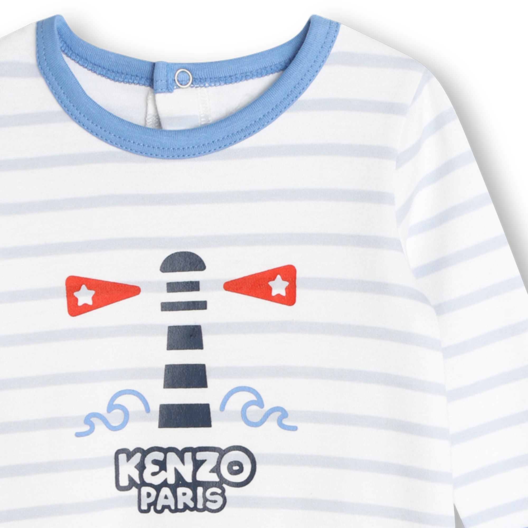 Gestreepte pyjama met print KENZO KIDS Voor