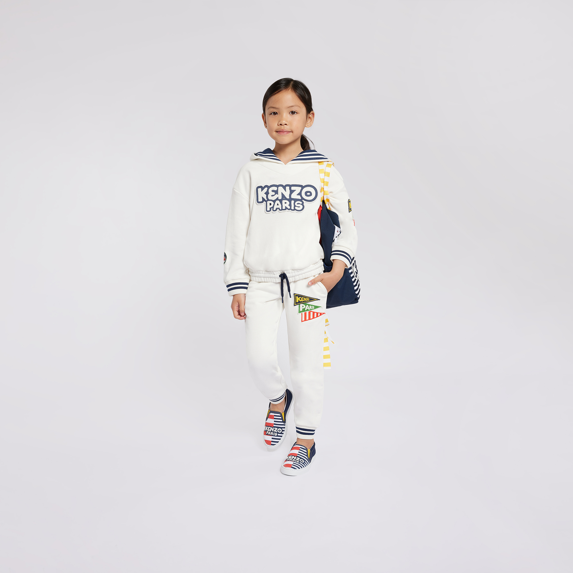 Trainers with printed stripes KENZO KIDS for UNISEX