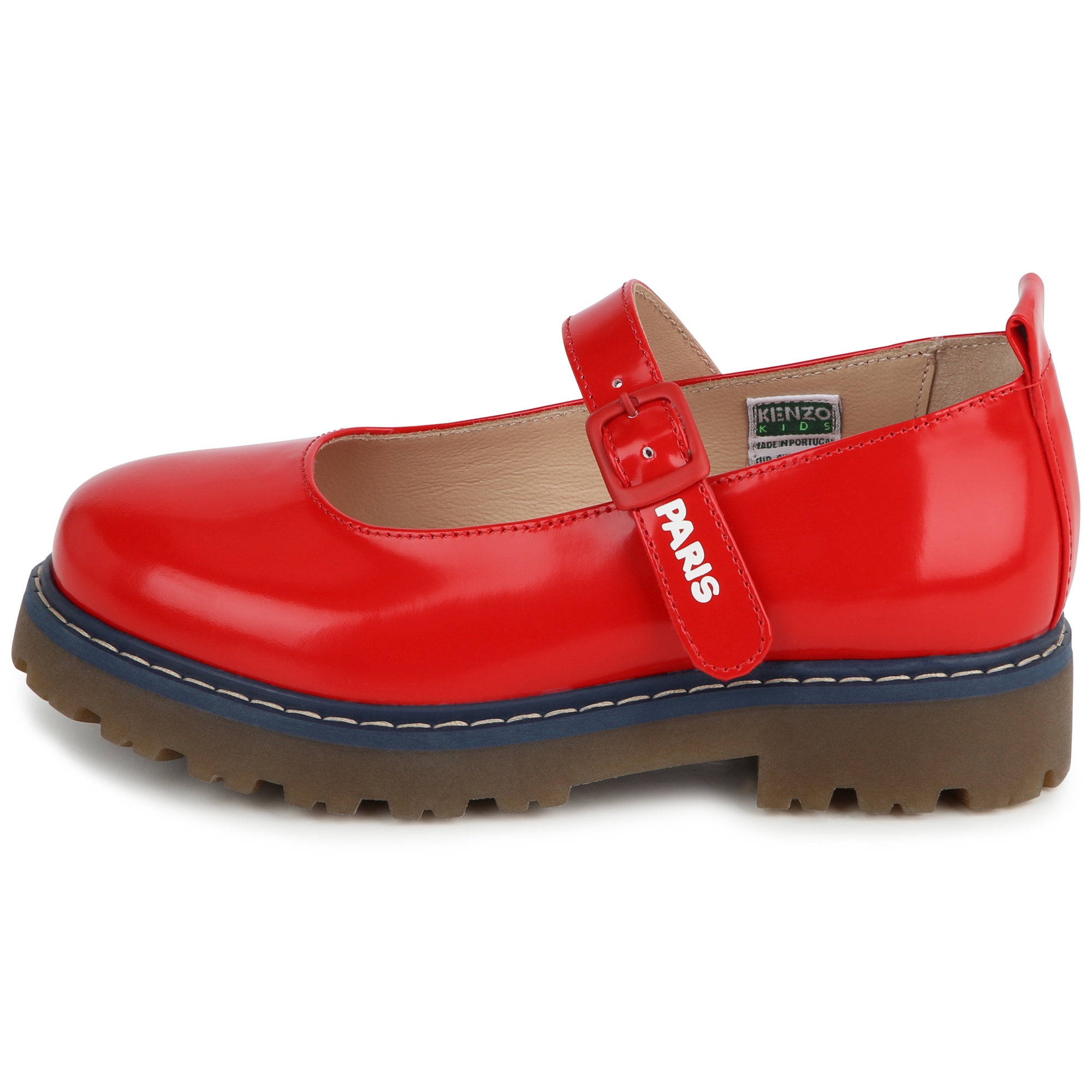 Buckled leather ballet flats KENZO KIDS for GIRL