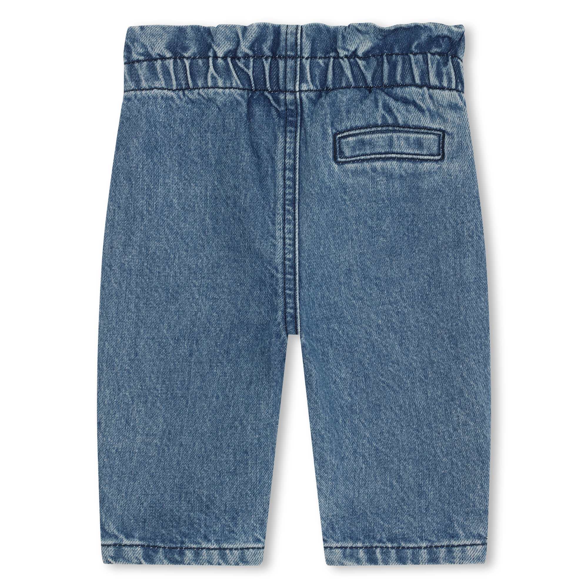 Jeans in cotone con patch KENZO KIDS Per BAMBINA