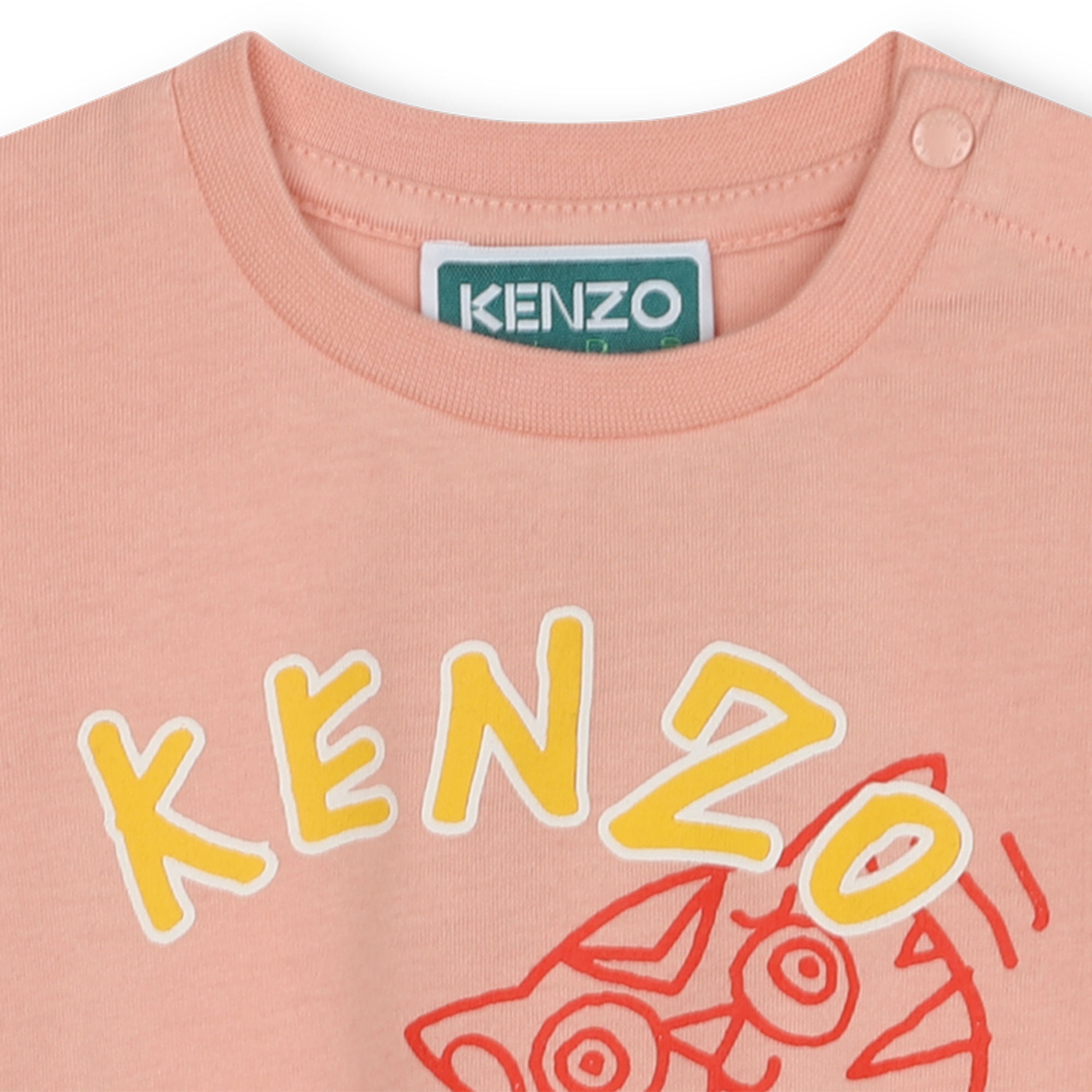 Short-sleeved patterned dress KENZO KIDS for GIRL