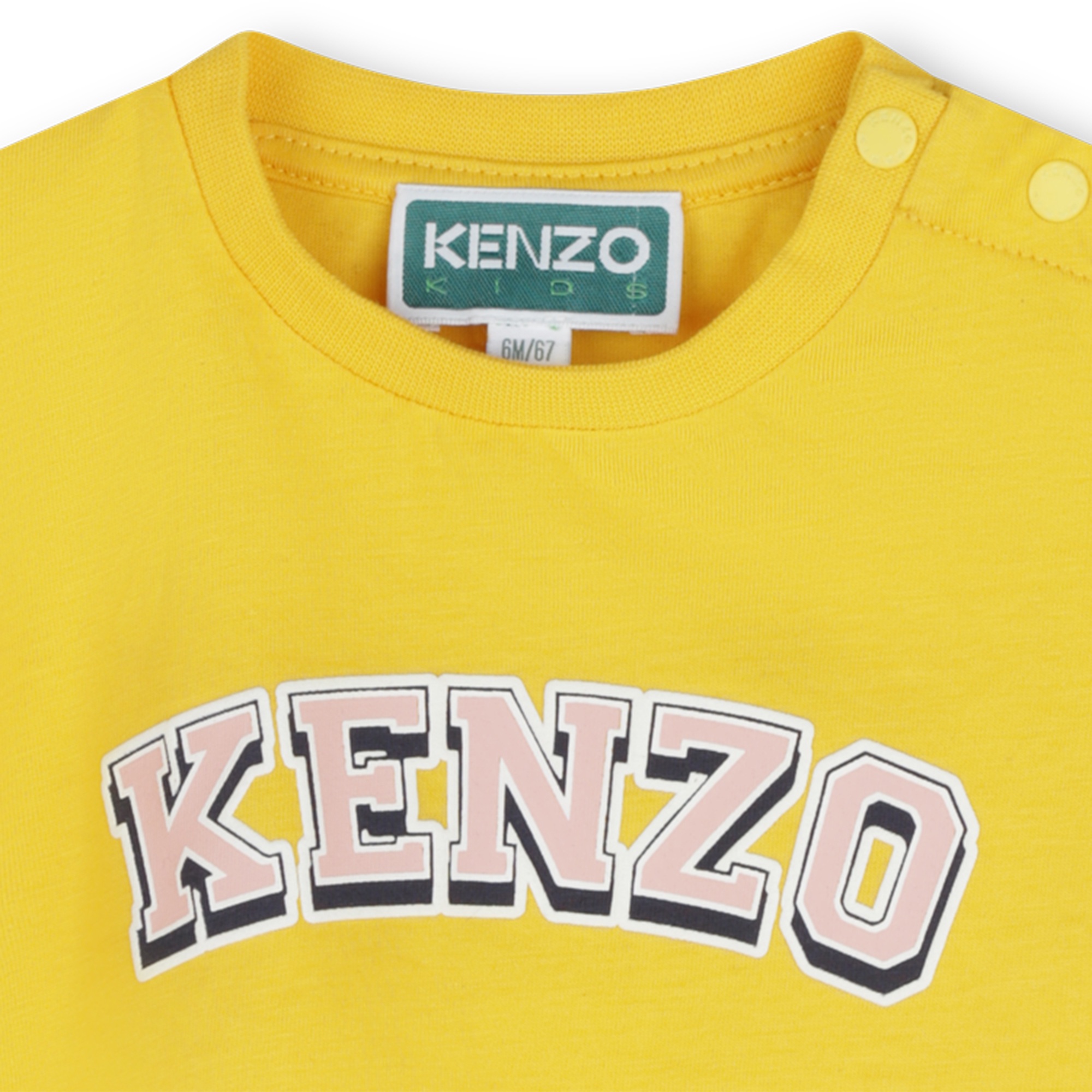 Short-sleeved patterned dress KENZO KIDS for GIRL