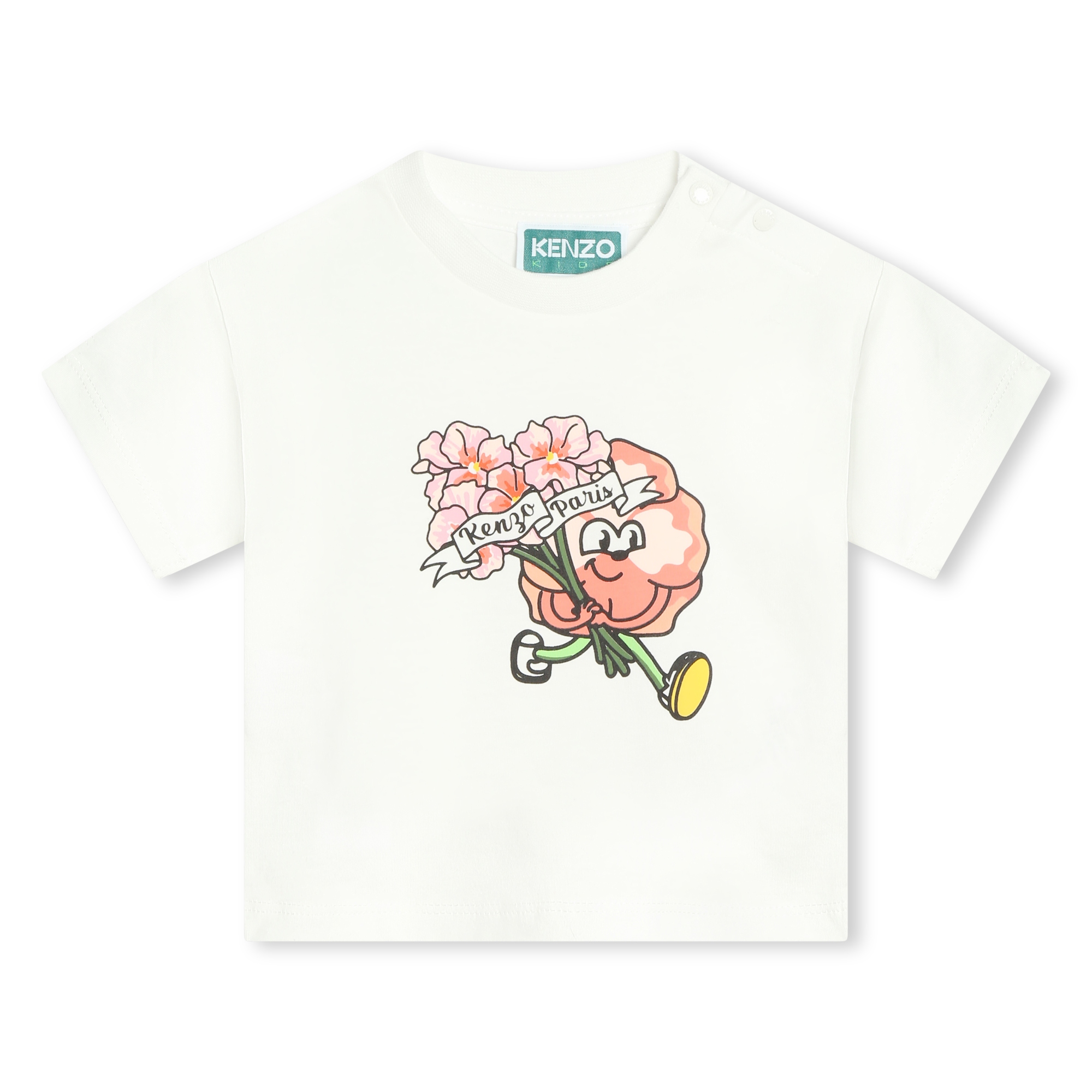 Camiseta estampada de algodón KENZO KIDS para NIÑA