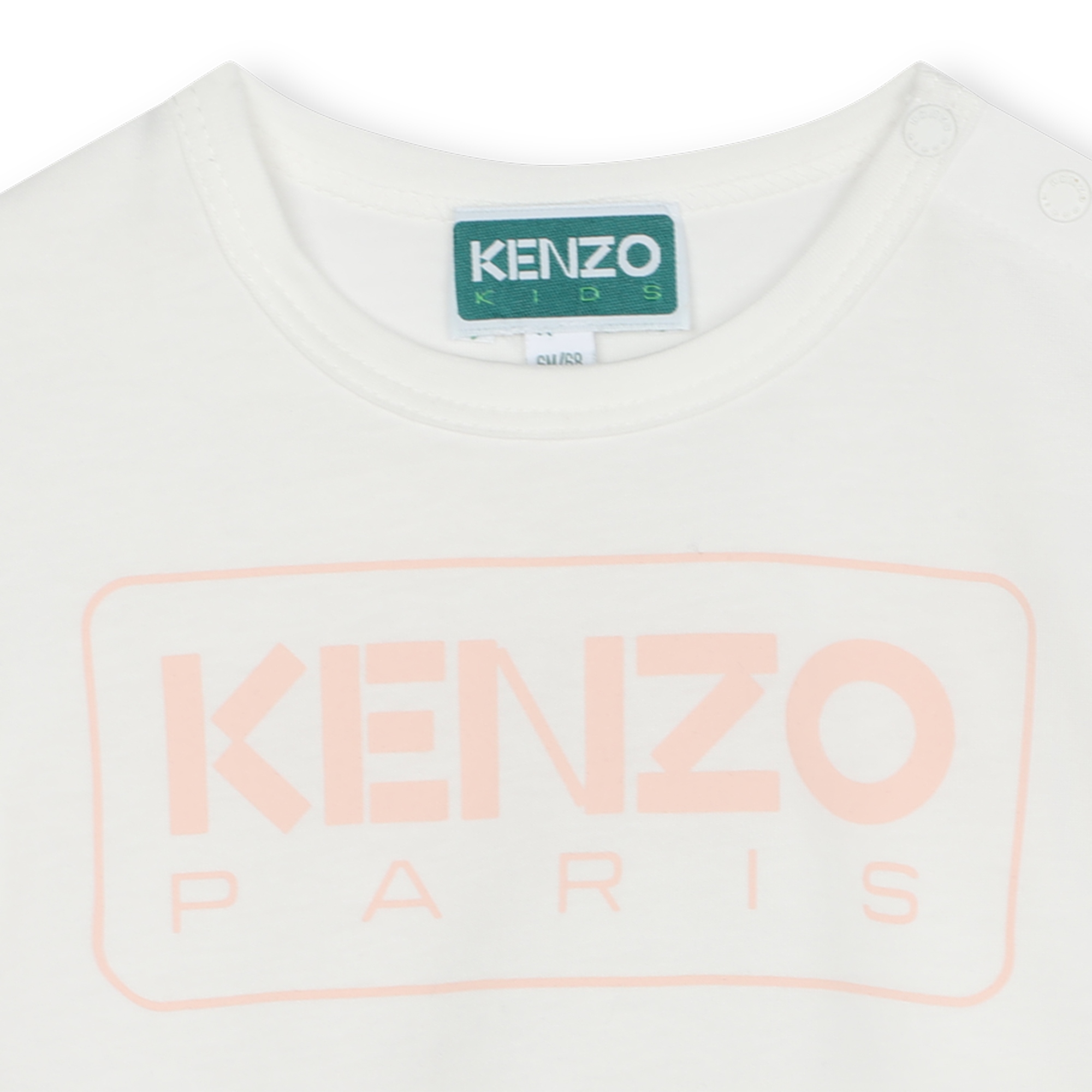 T-shirt pressionné en coton KENZO KIDS pour FILLE