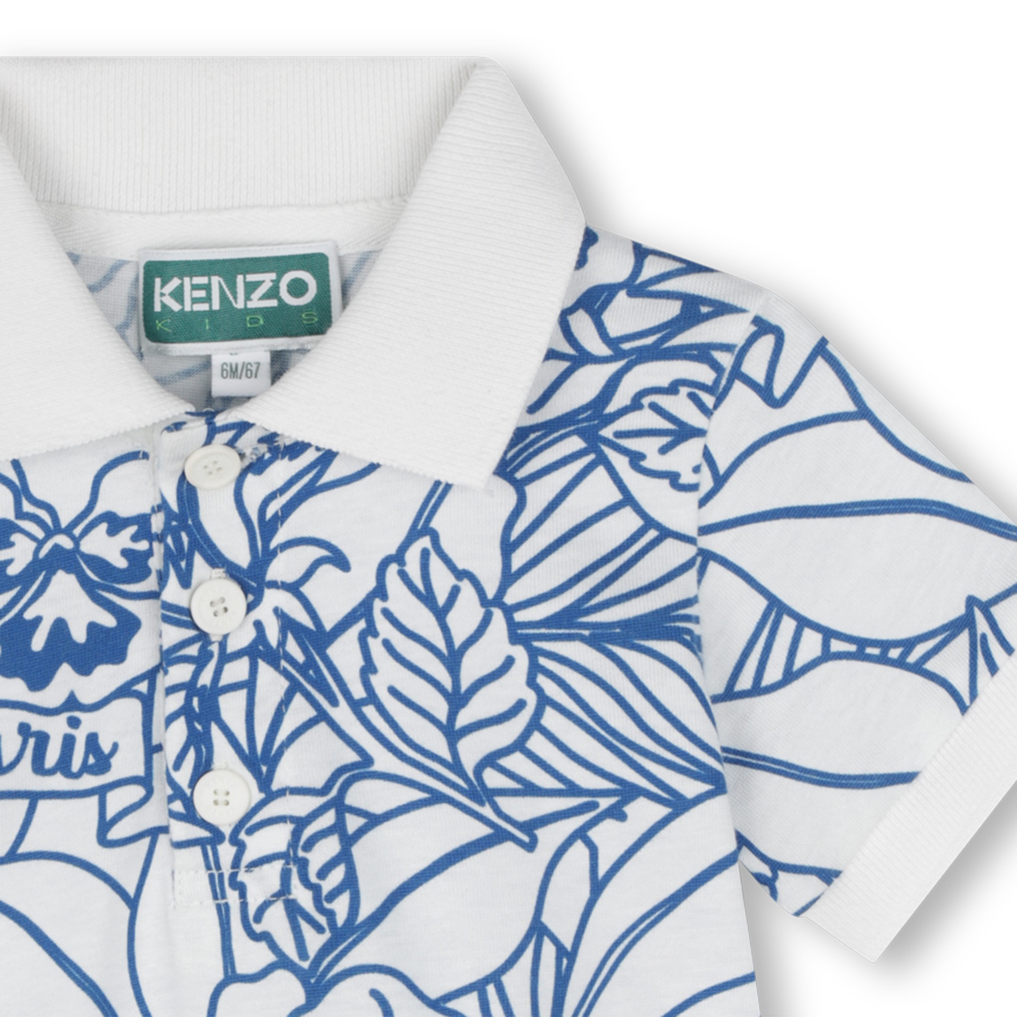 Patterned cotton playsuit KENZO KIDS for BOY