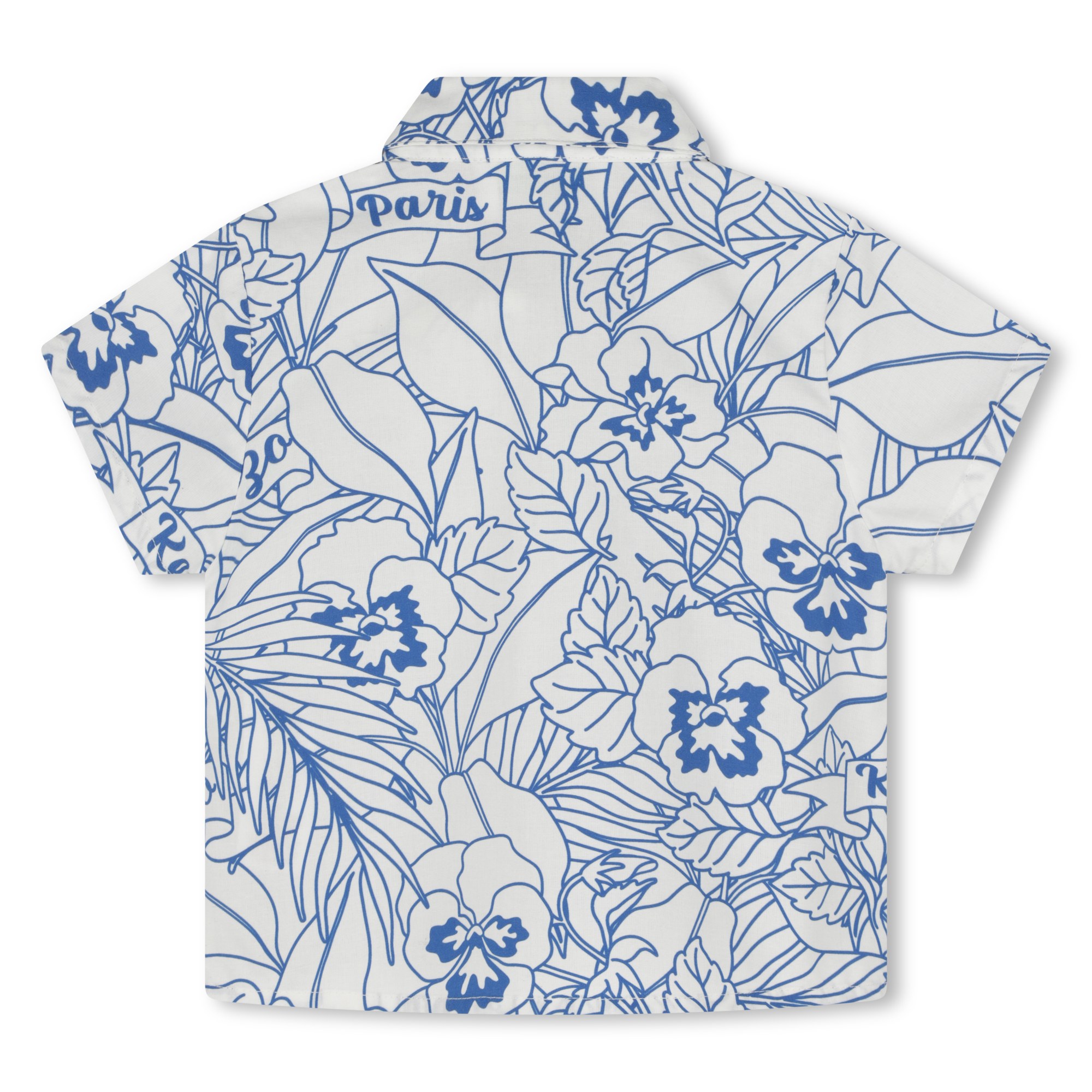 Kurzarm-Hemd aus Baumwolle KENZO KIDS Für JUNGE