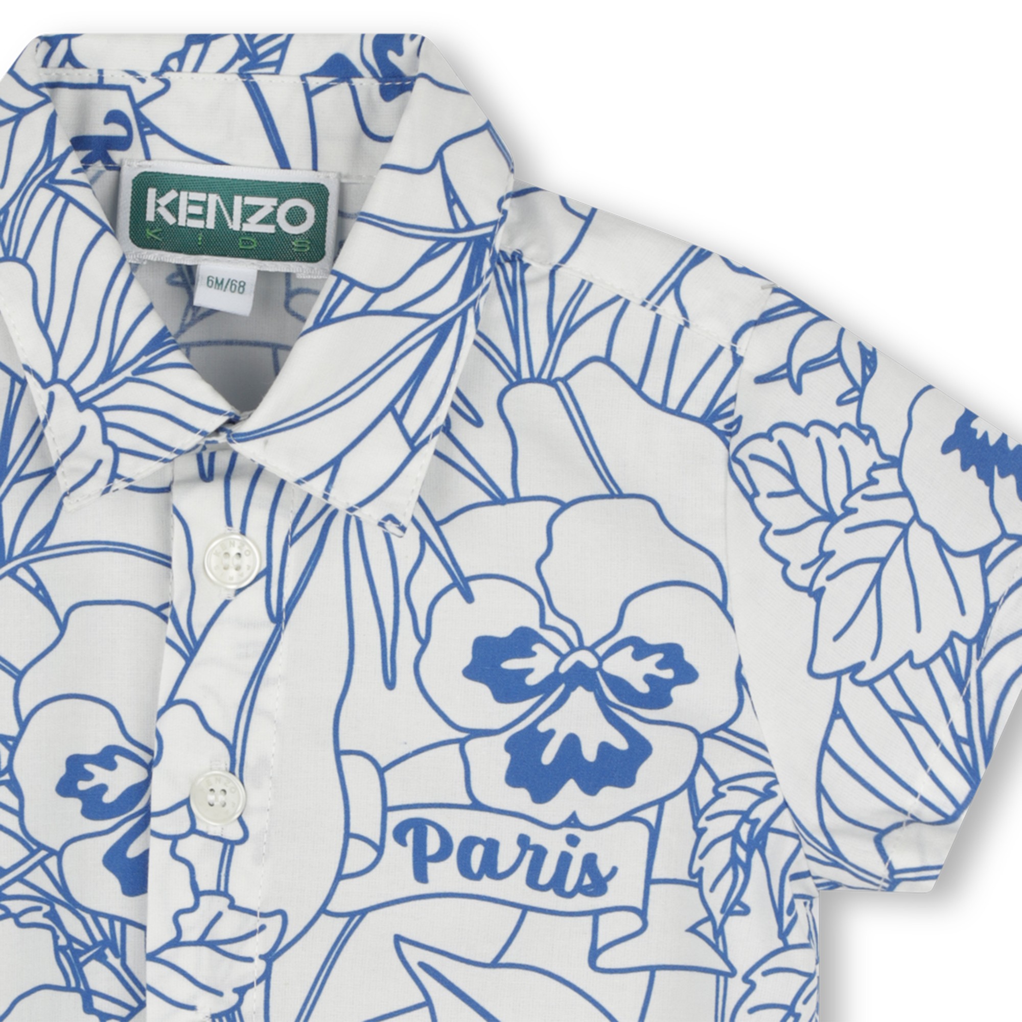 Short-sleeved cotton shirt KENZO KIDS for BOY