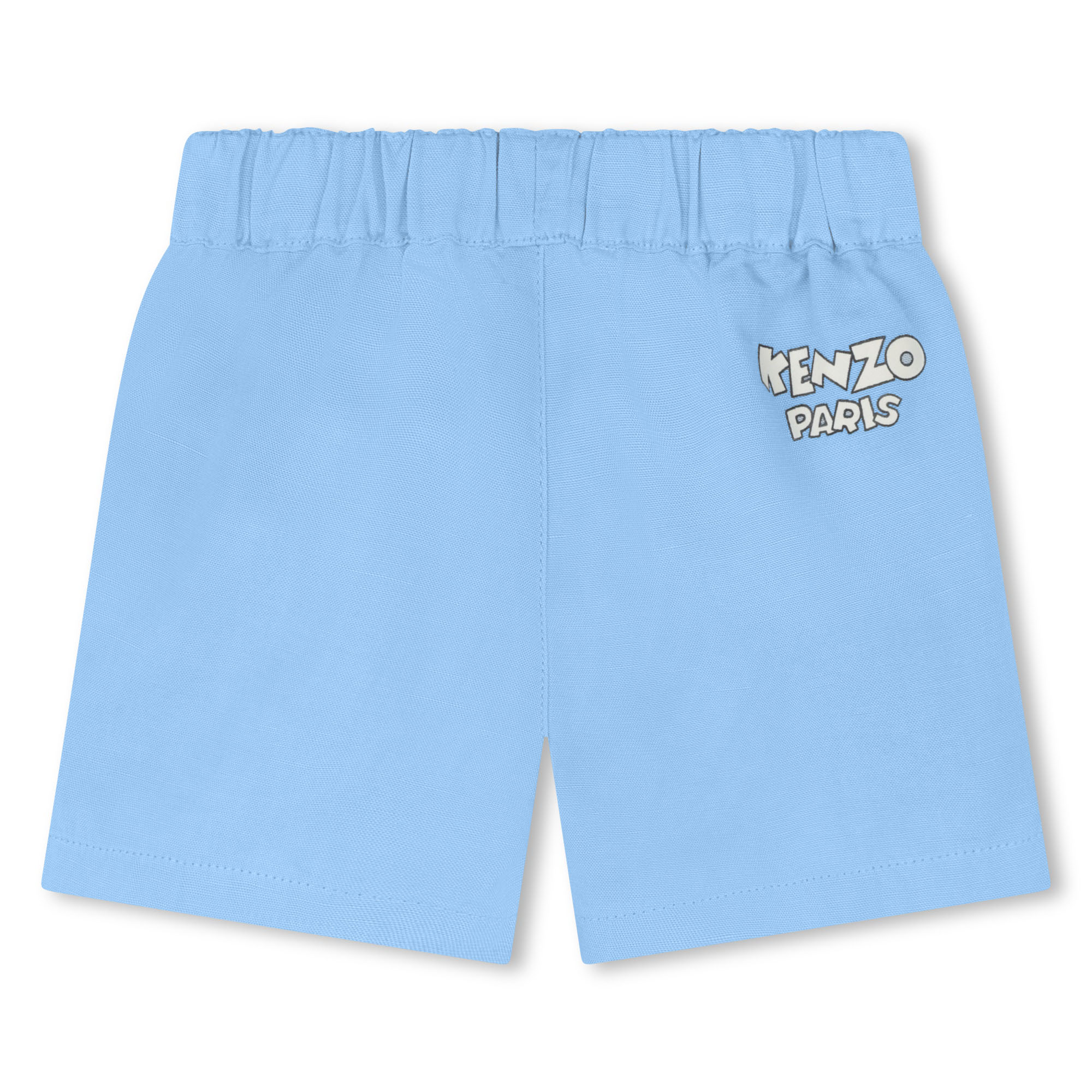 Plain shorts with embroidery KENZO KIDS for BOY
