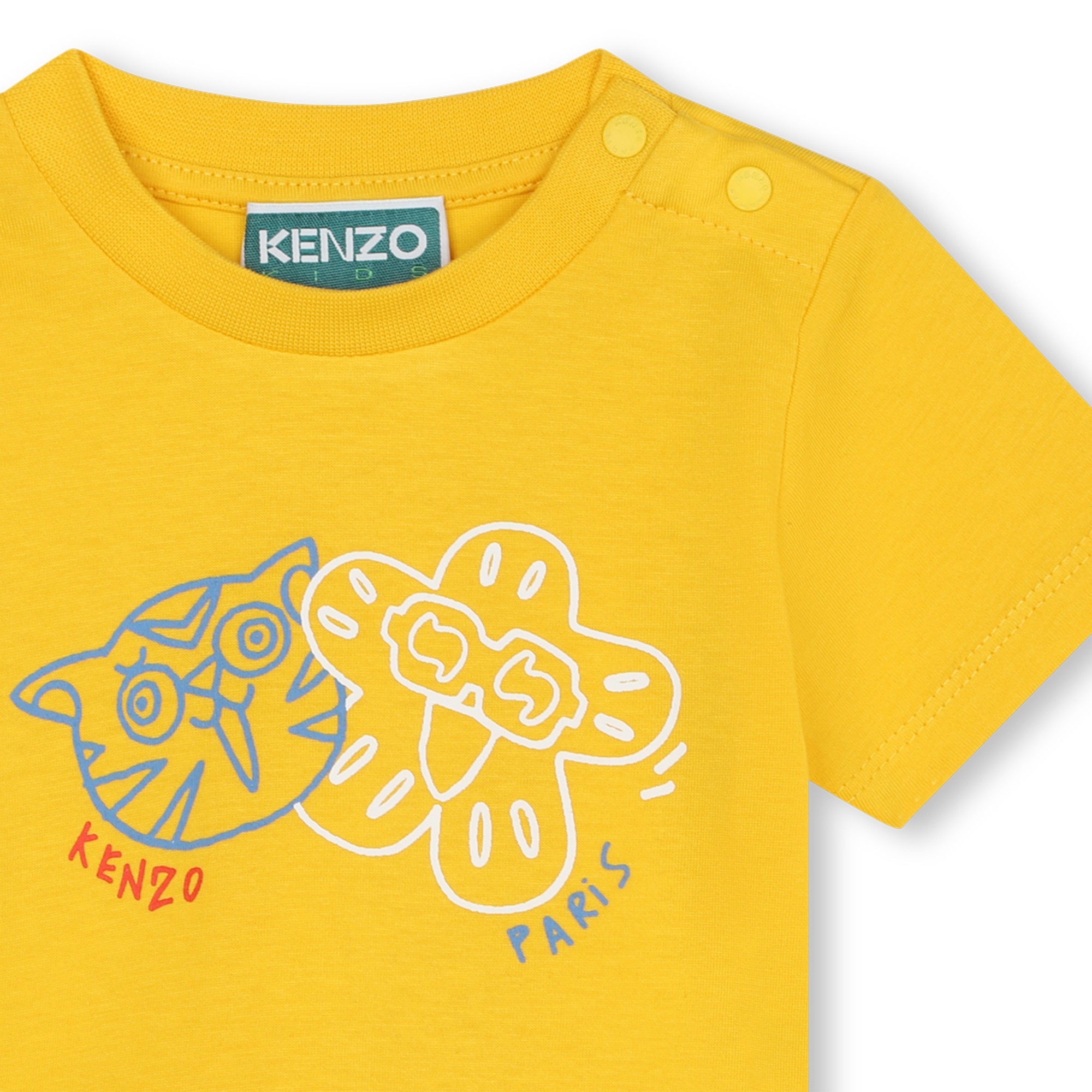 Katoenen T-shirt met opdruk KENZO KIDS Voor
