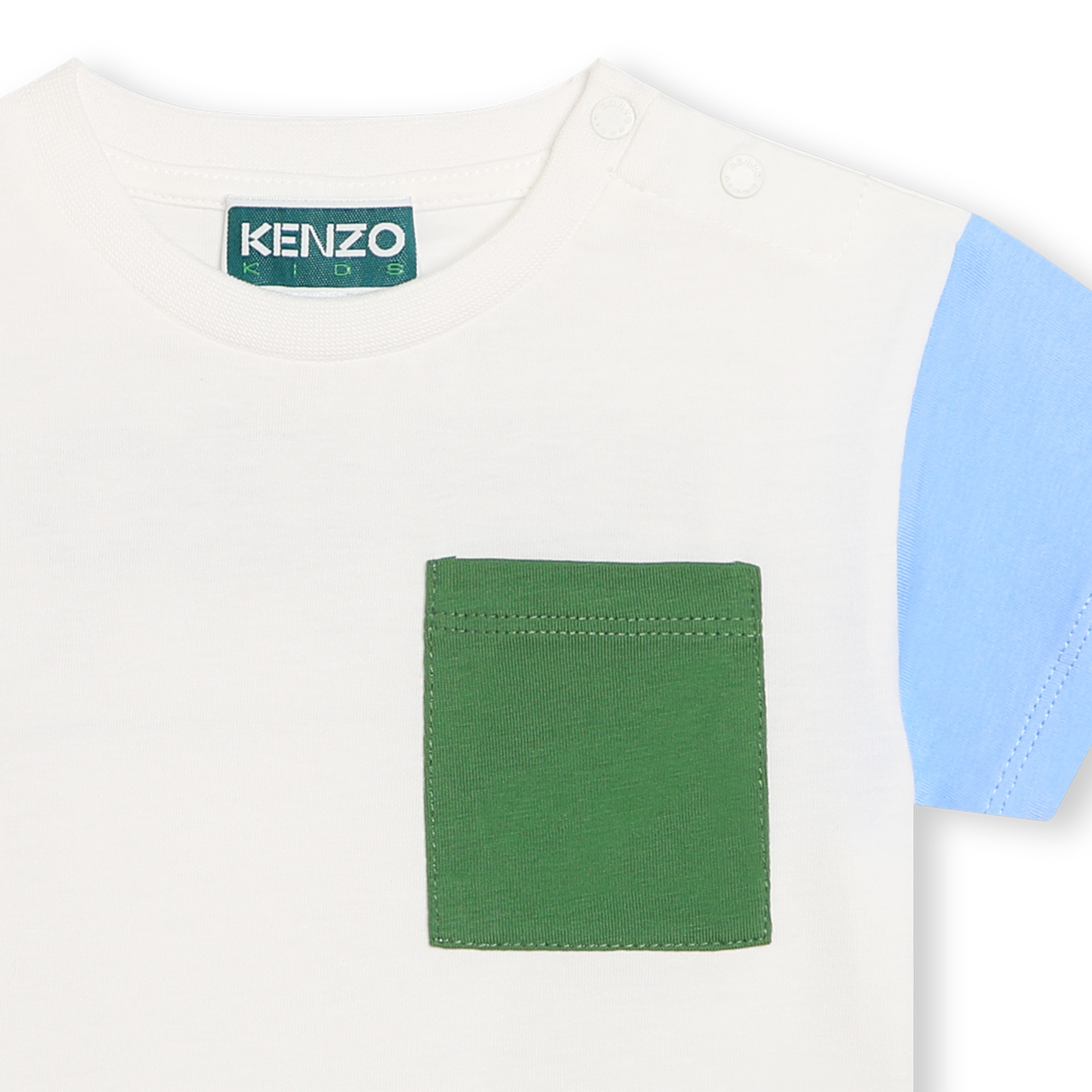 Camiseta de algodón multicolor KENZO KIDS para NIÑO