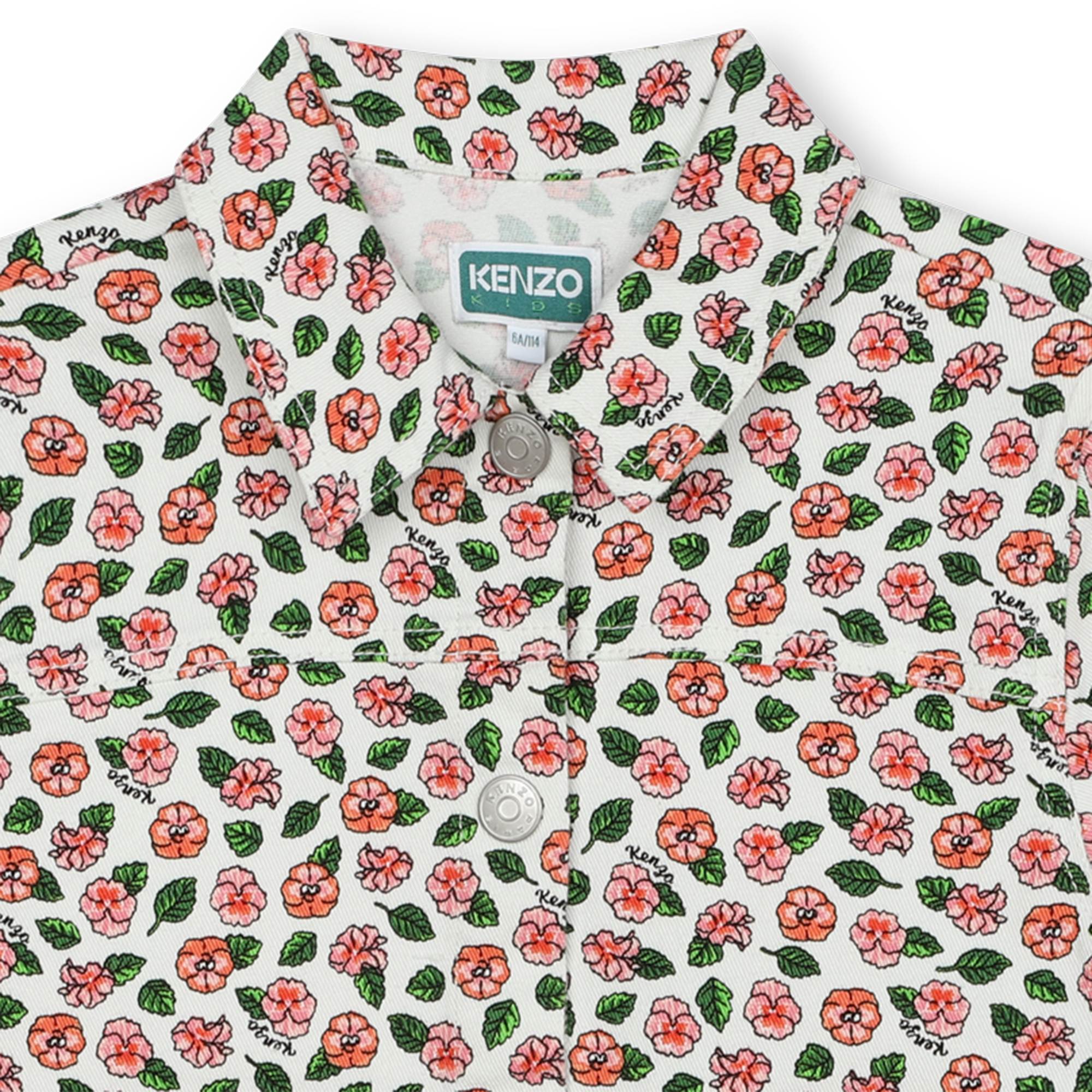 Print jacket with pockets KENZO KIDS for GIRL