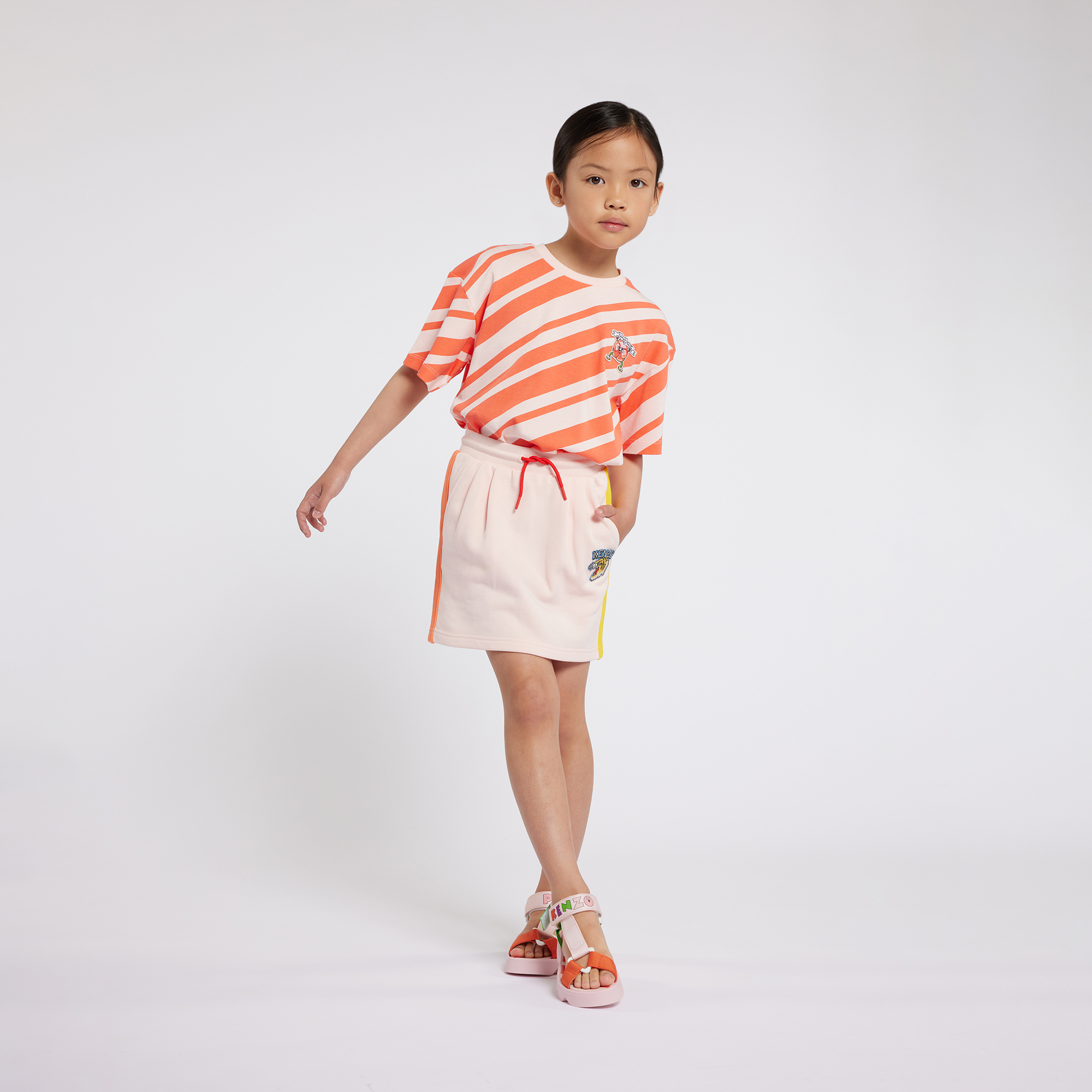 Fleece skirt with pockets KENZO KIDS for GIRL