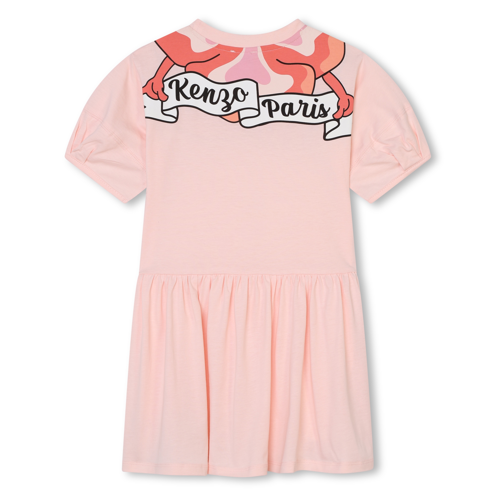 Balloon-sleeve dress KENZO KIDS for GIRL