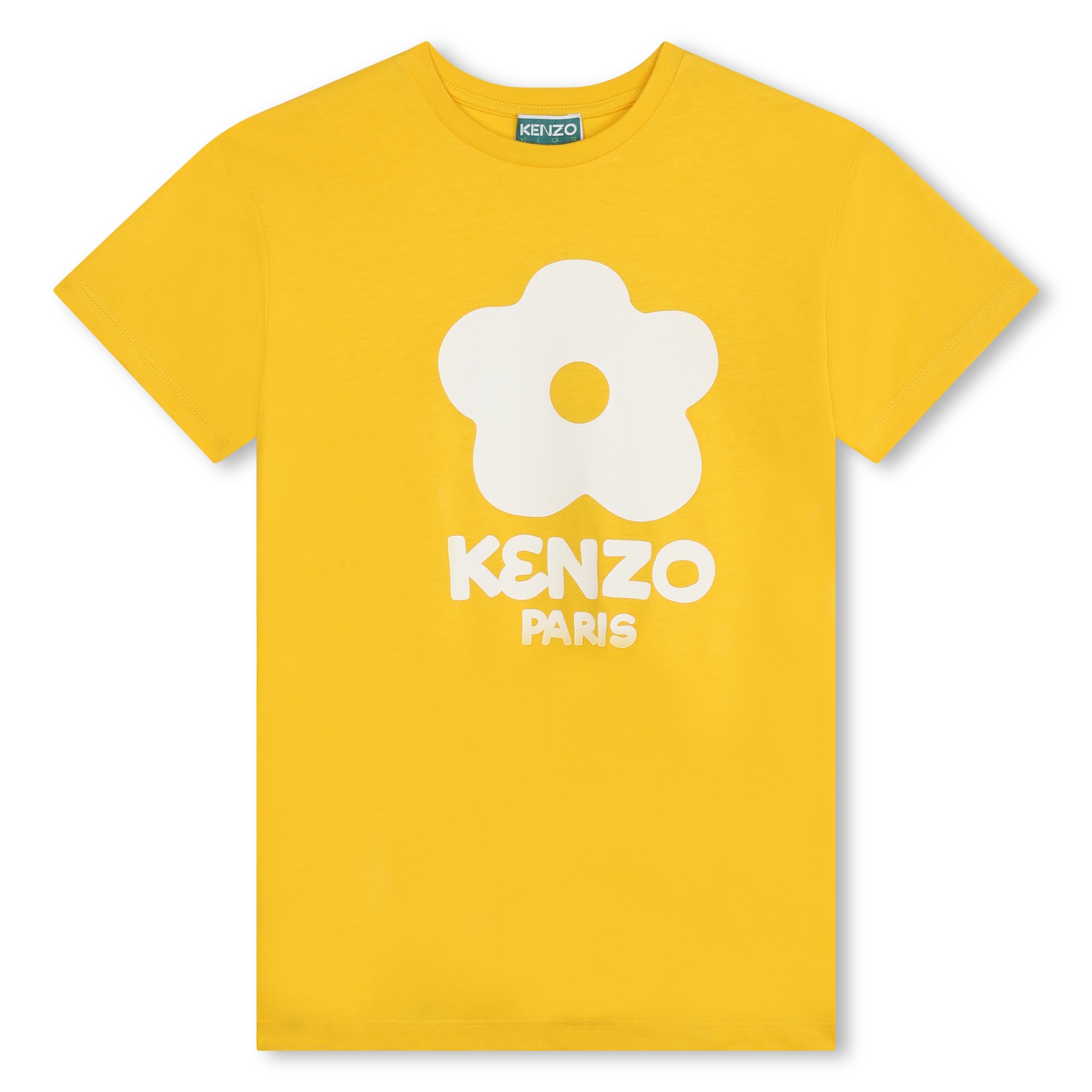 Dress KENZO KIDS Kids color Yellow Cream
