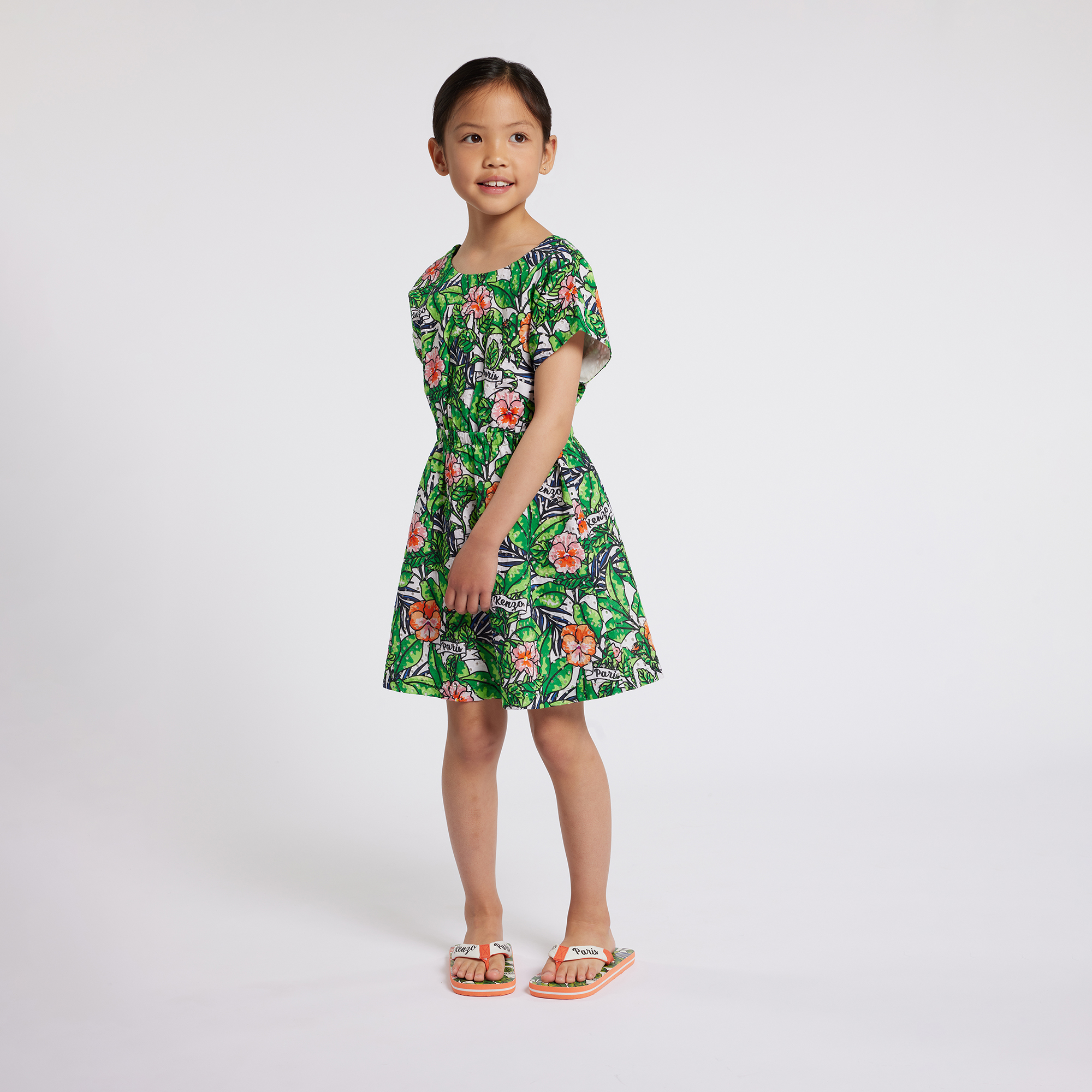 Robe en broderie anglaise KENZO KIDS pour FILLE