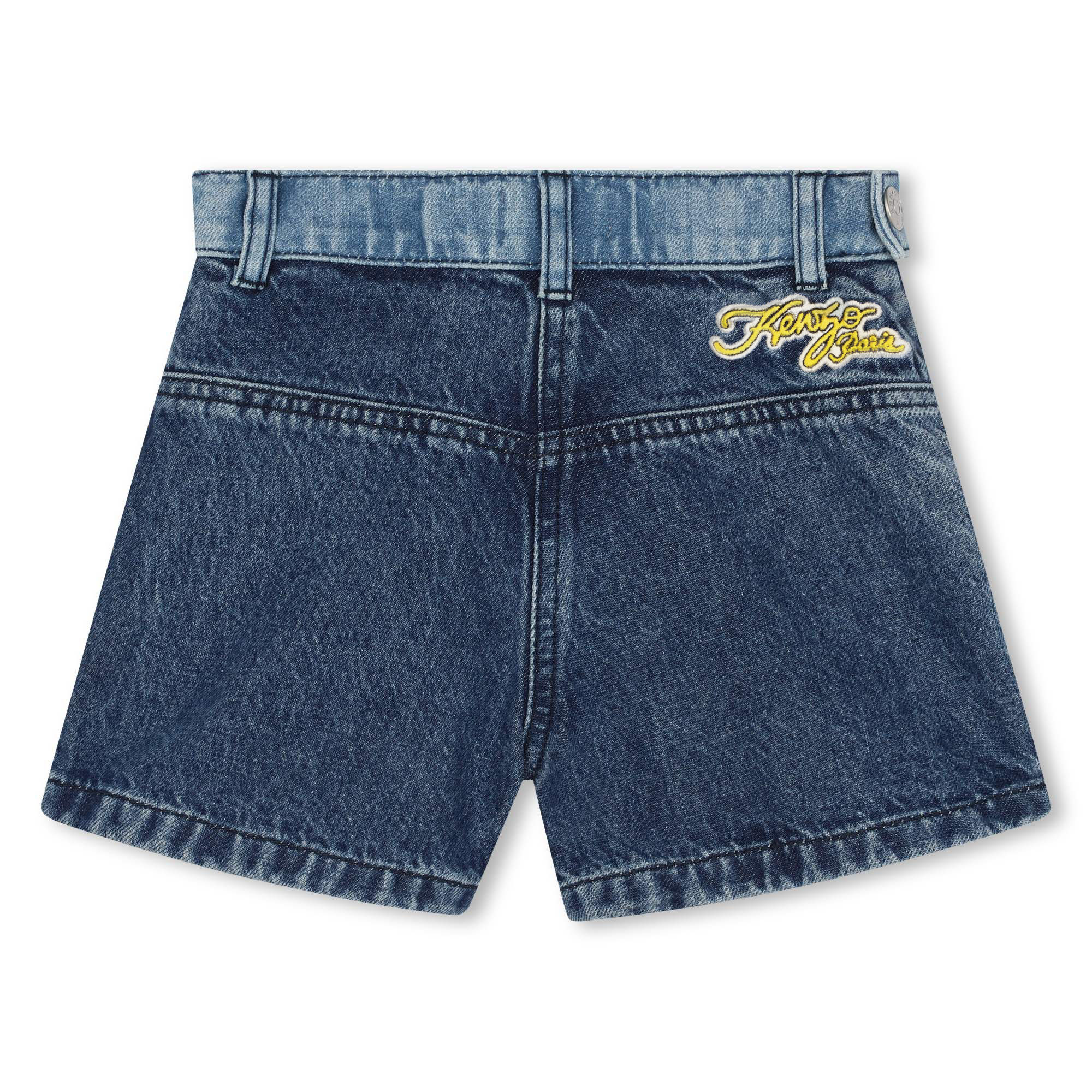 Shorts di jeans con ricami KENZO KIDS Per BAMBINA