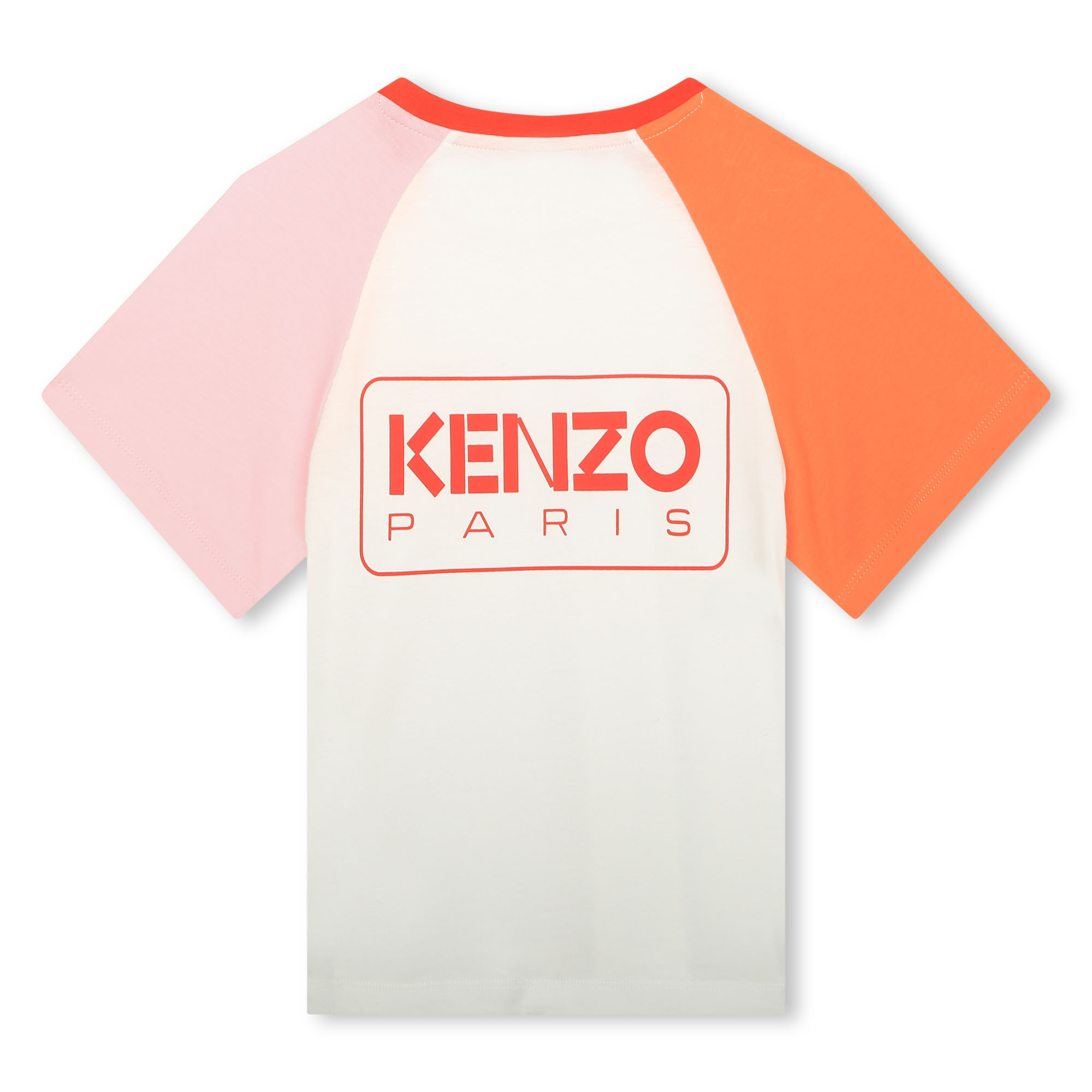T-shirt manches contrastantes KENZO KIDS pour FILLE