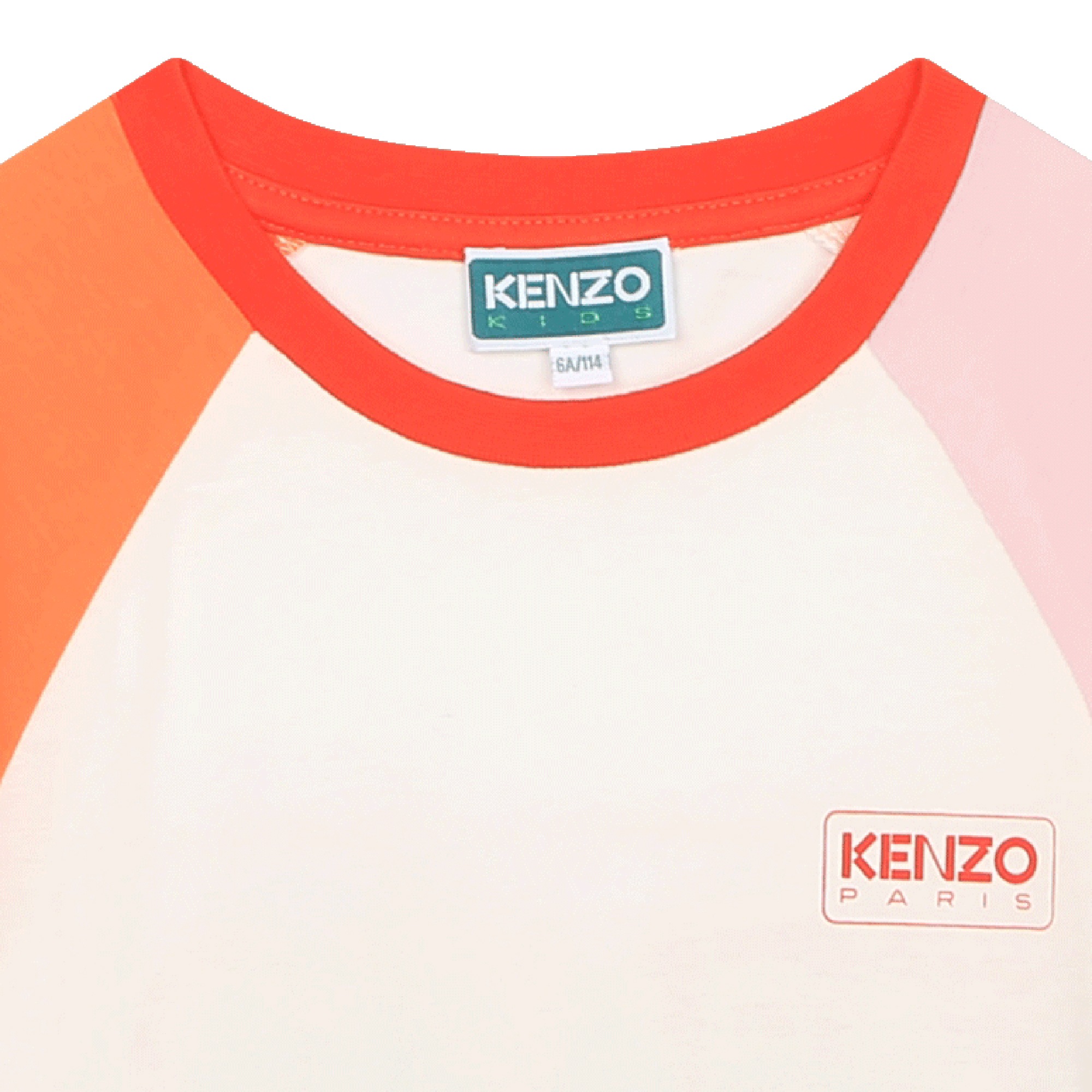 Camiseta de mangas a contraste KENZO KIDS para NIÑA