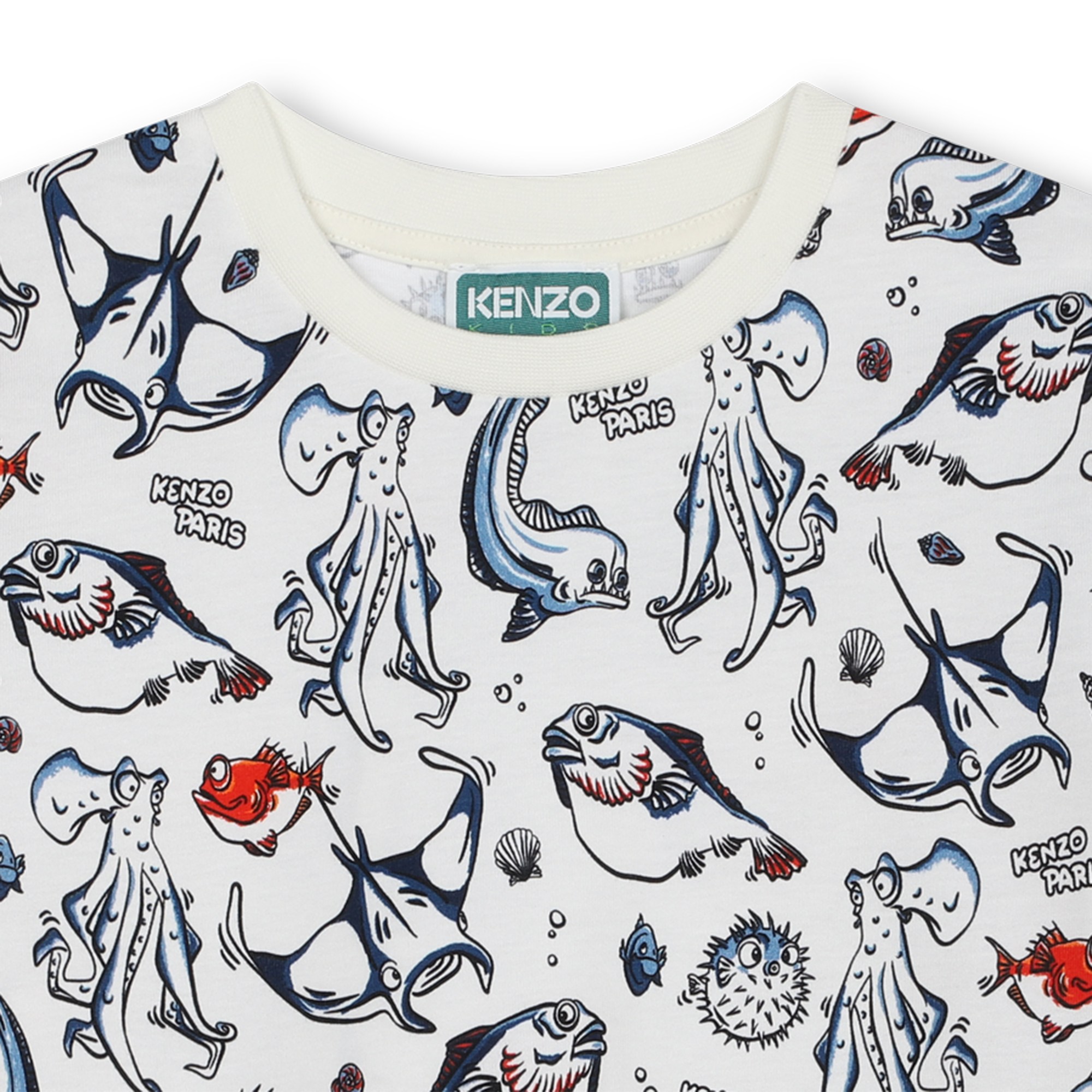 T-shirt with all-over print KENZO KIDS for GIRL