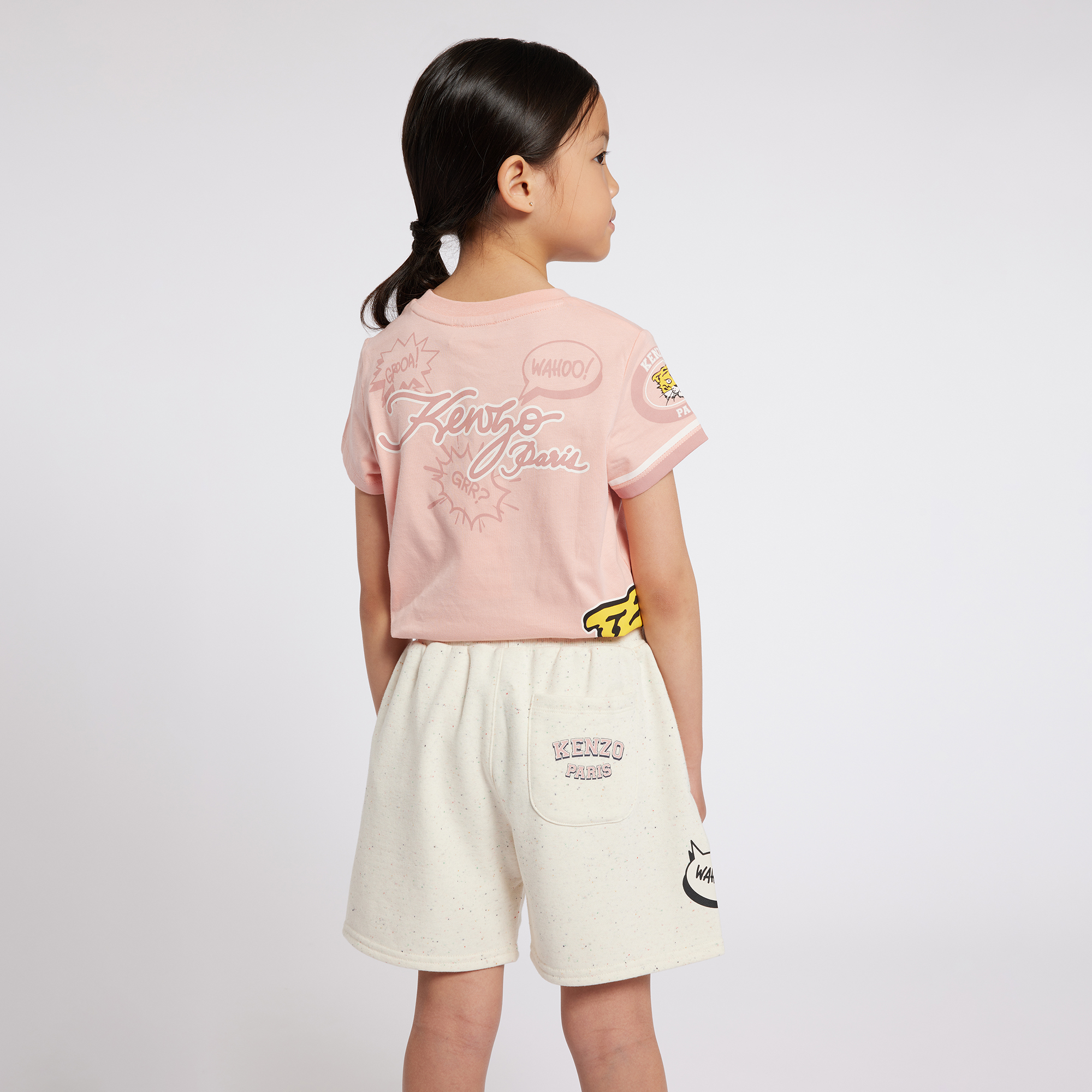 T-shirt with Tiger prints KENZO KIDS for GIRL