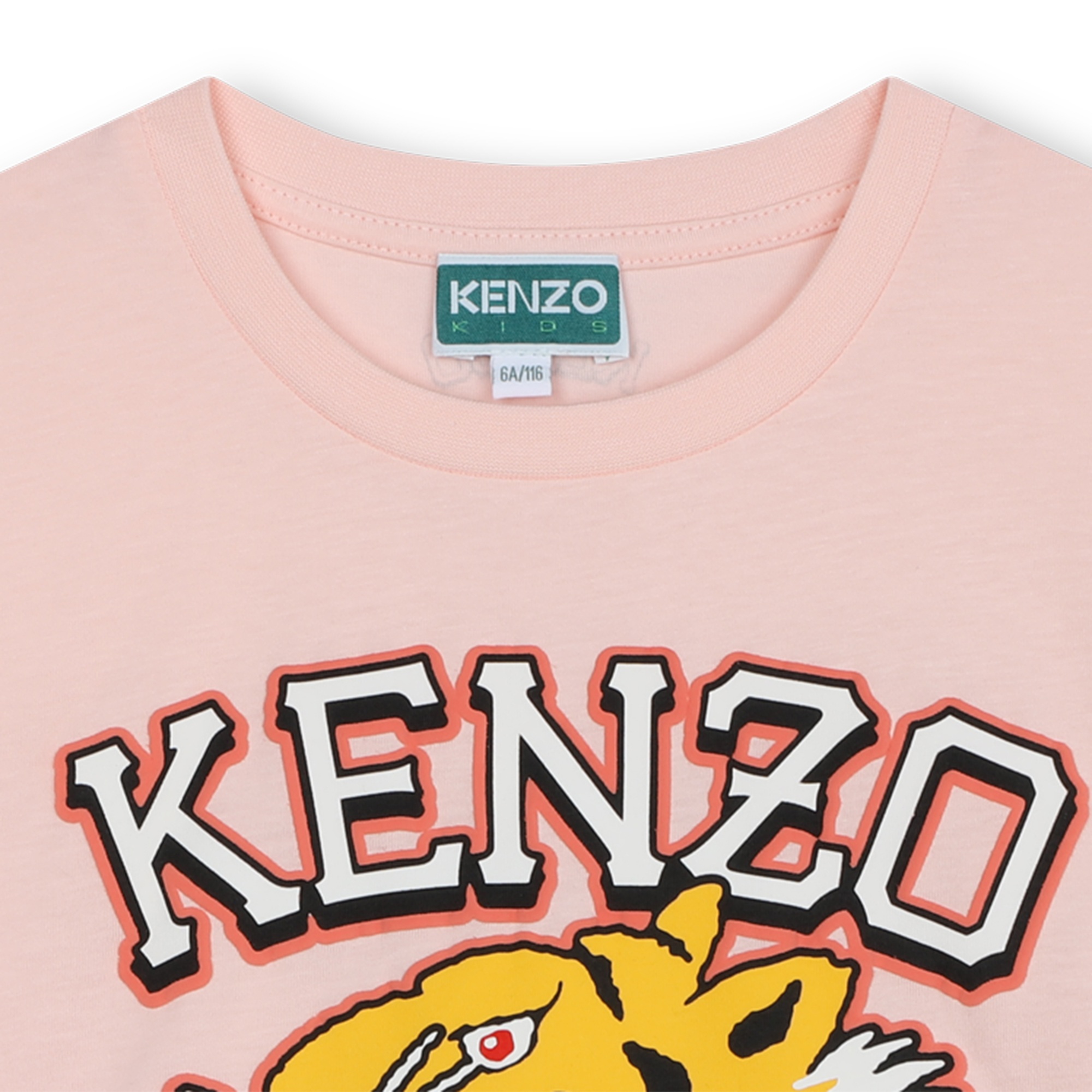 T-shirt met contrastmouwen KENZO KIDS Voor