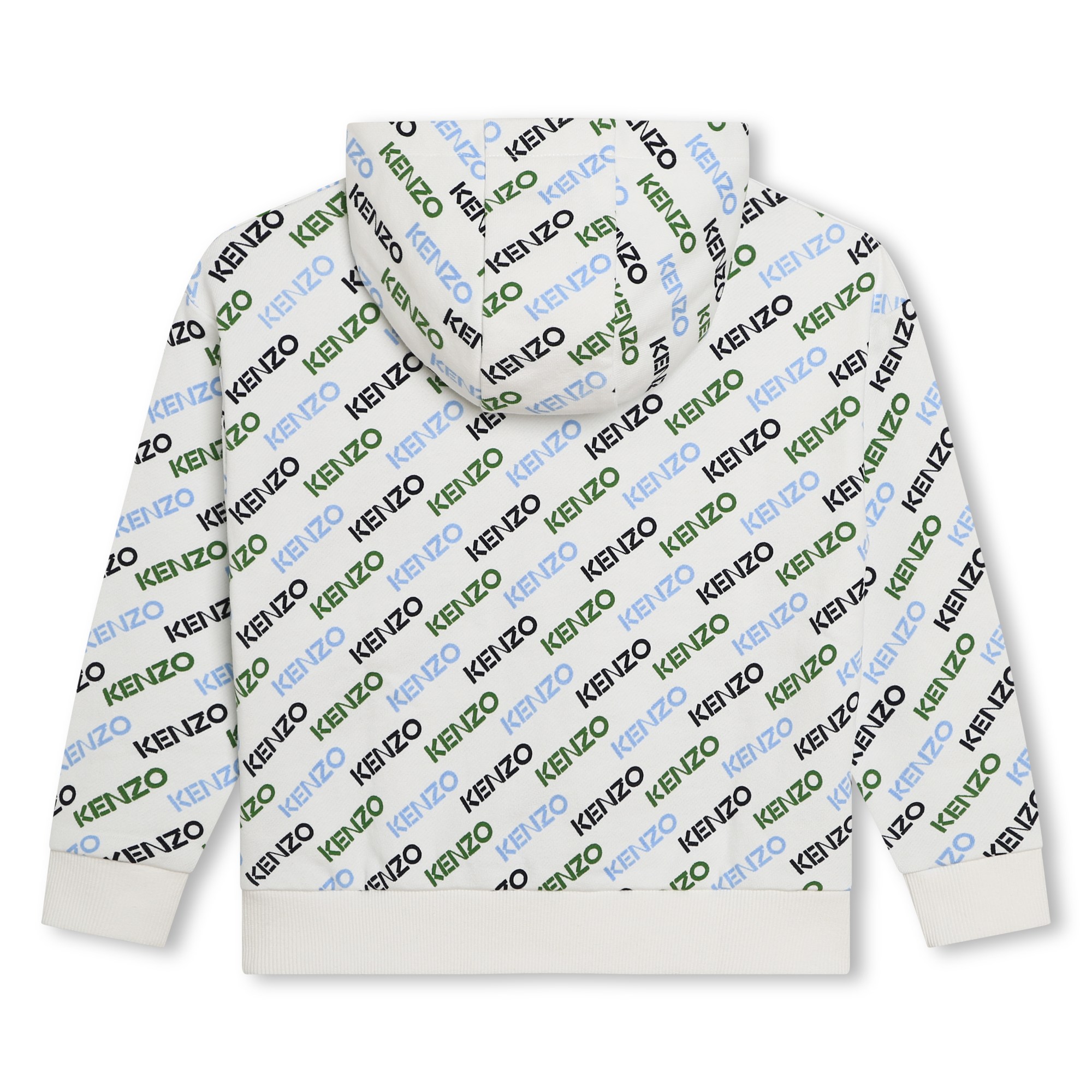 Sweat-shirt imprimé à capuche KENZO KIDS pour GARCON