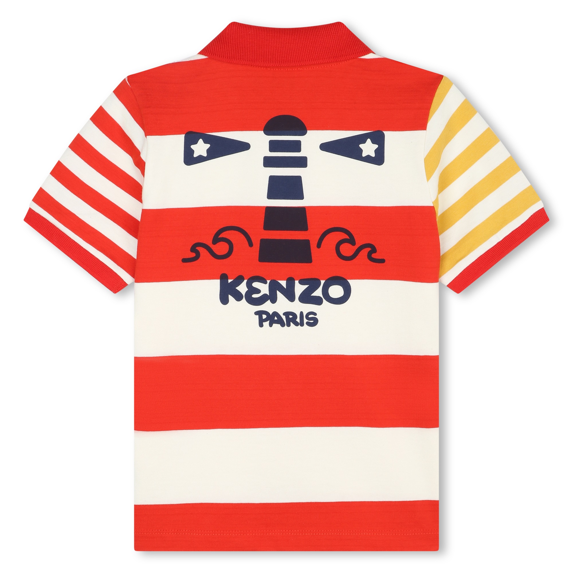 Striped polo with printed back KENZO KIDS for BOY