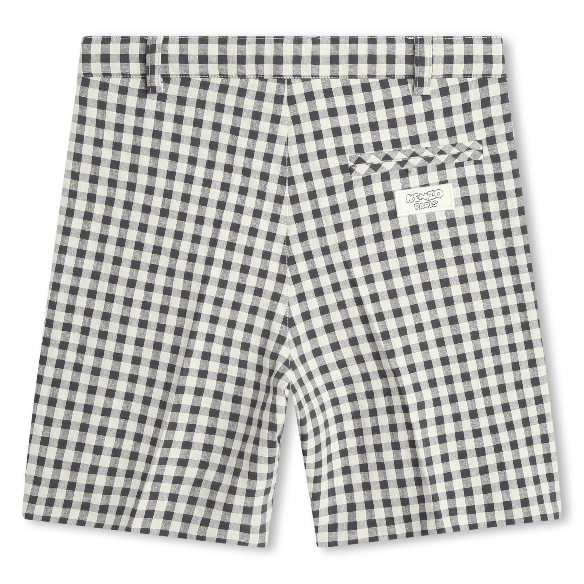 Checked Bermuda shorts KENZO KIDS for BOY