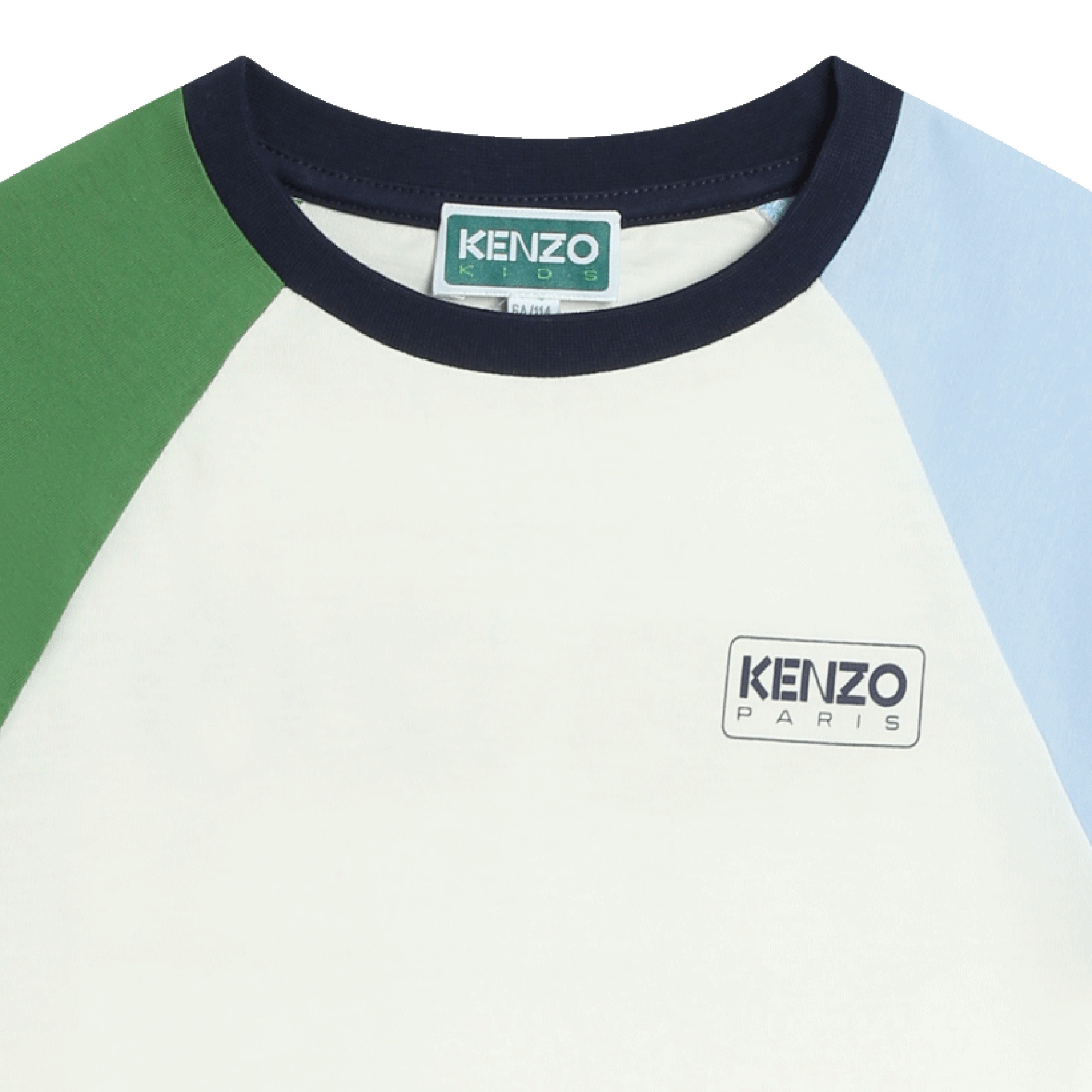 T-shirt multicolore in cotone KENZO KIDS Per RAGAZZO