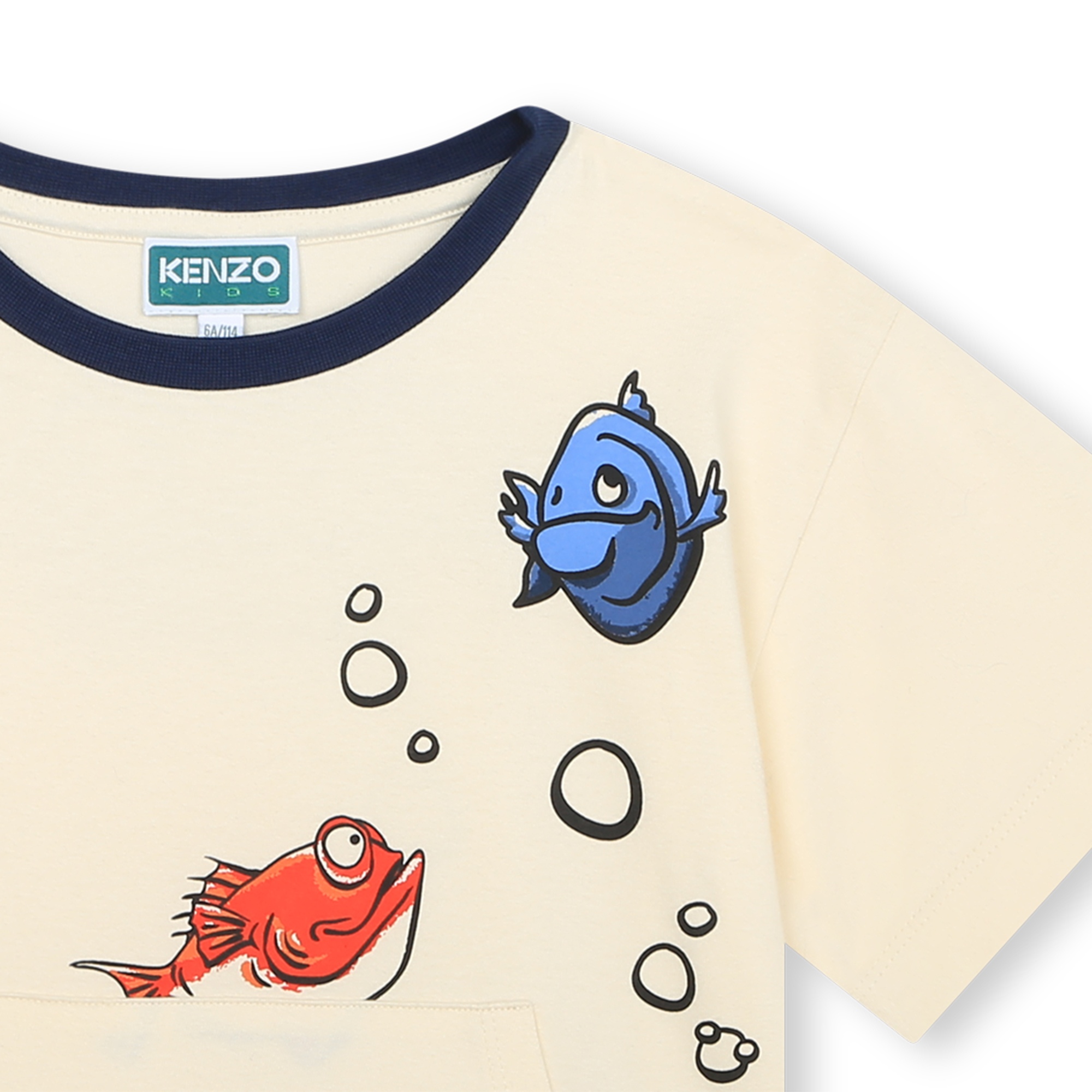 T-shirt coton avec poche KENZO KIDS pour GARCON